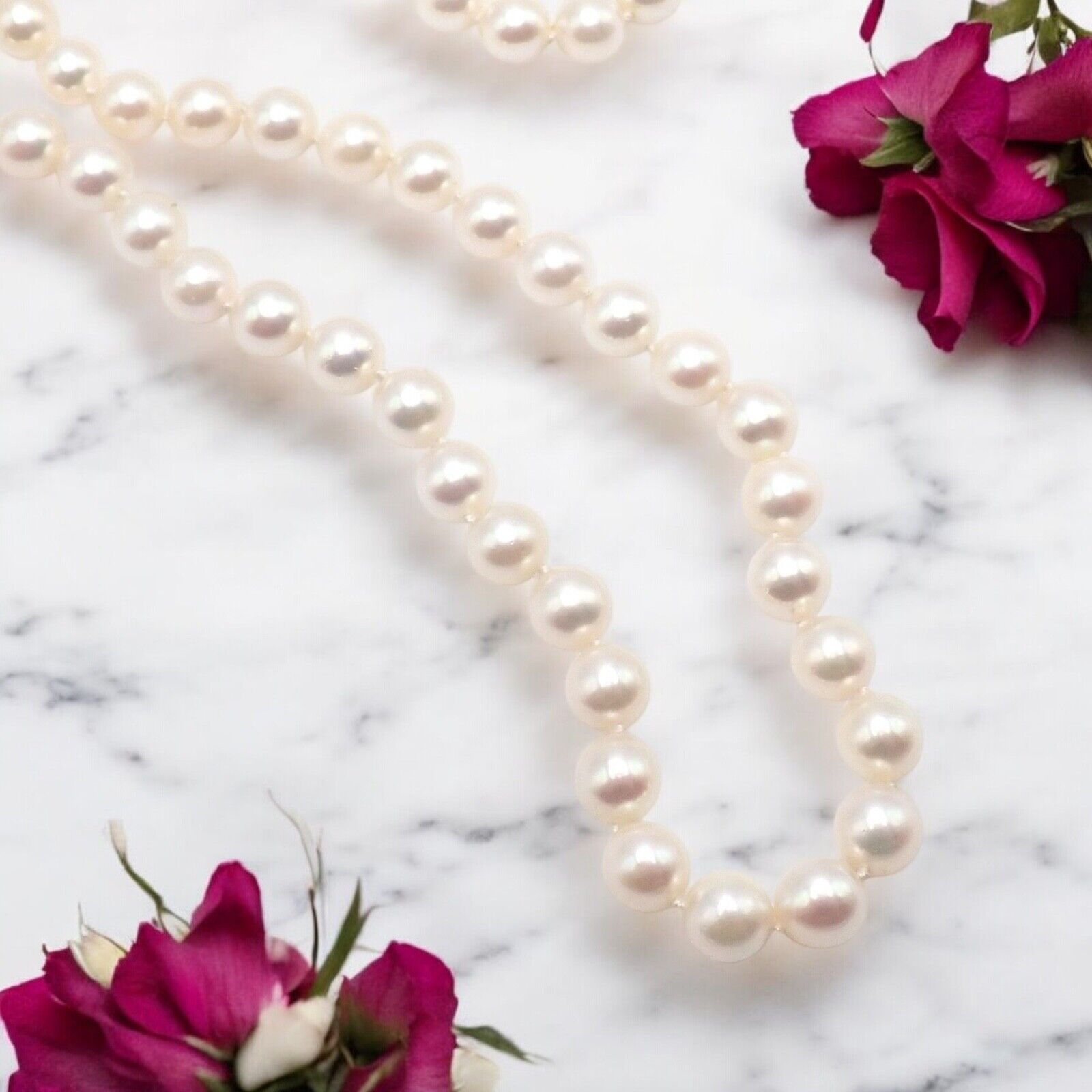 Authentic Mikimoto 18k Yellow Gold 6.5mm Pearl 18