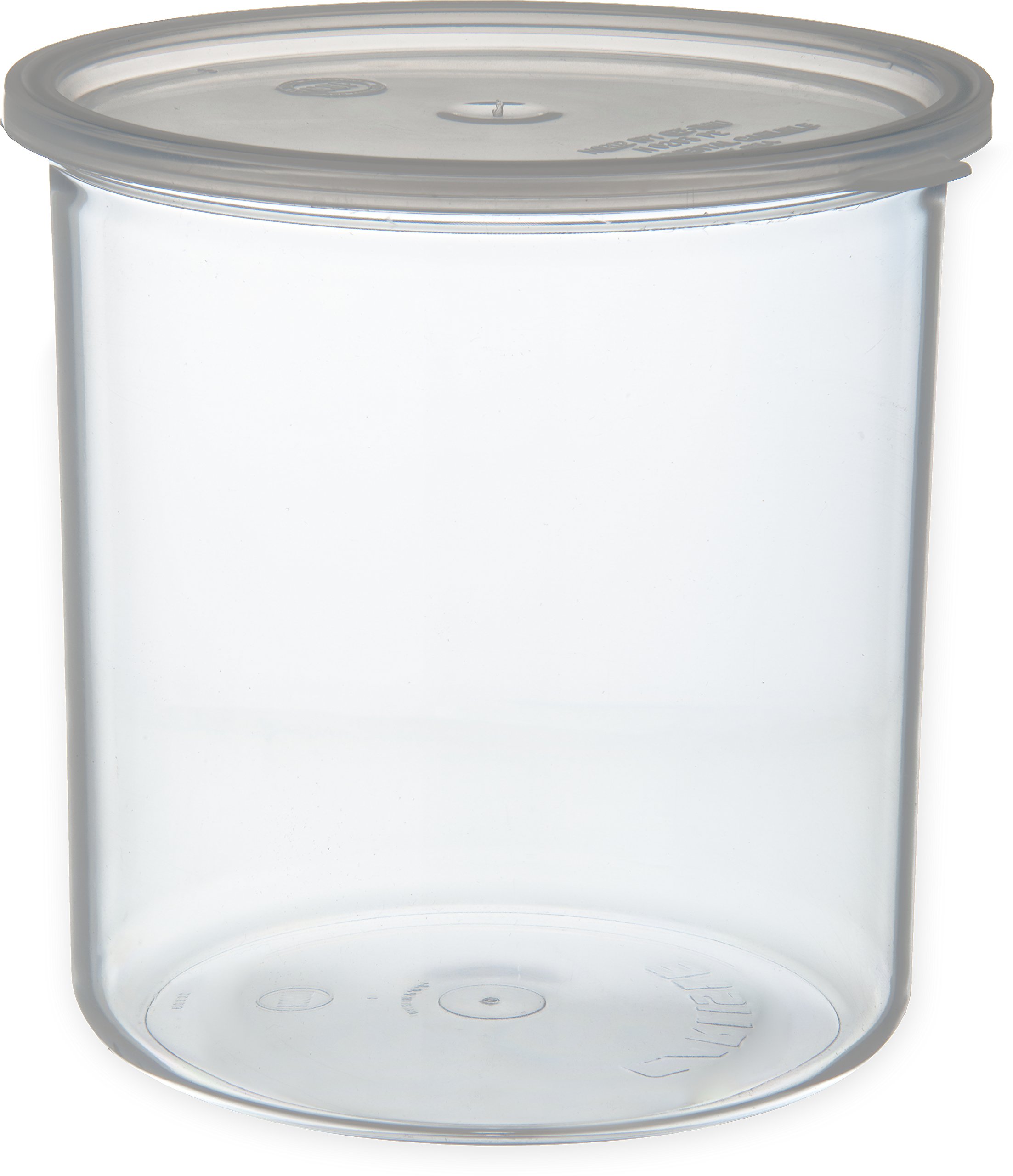 Carlisle 2.7 Quart Clear Plastic Food Storage Containers with Lids (6-Pack) - Airtight Kitchen & Restaurant Organization for Leftovers, Meal Prep & Bulk Food Storage