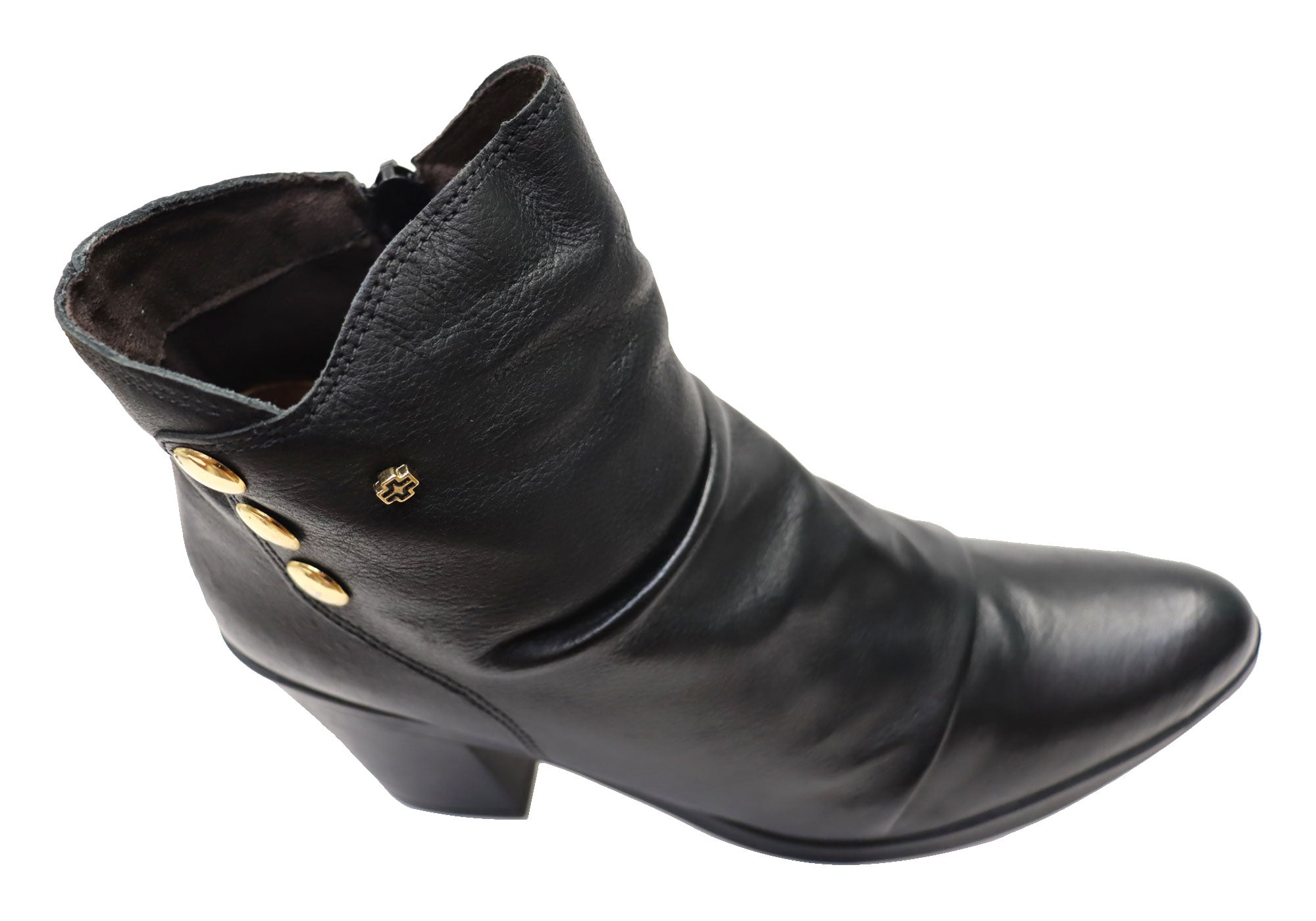 Perlatto Hilton Women's Comfortable Leather Ankle Boots - Made in Brazil - Stylish & Durable for Work, Travel & Everyday Wear