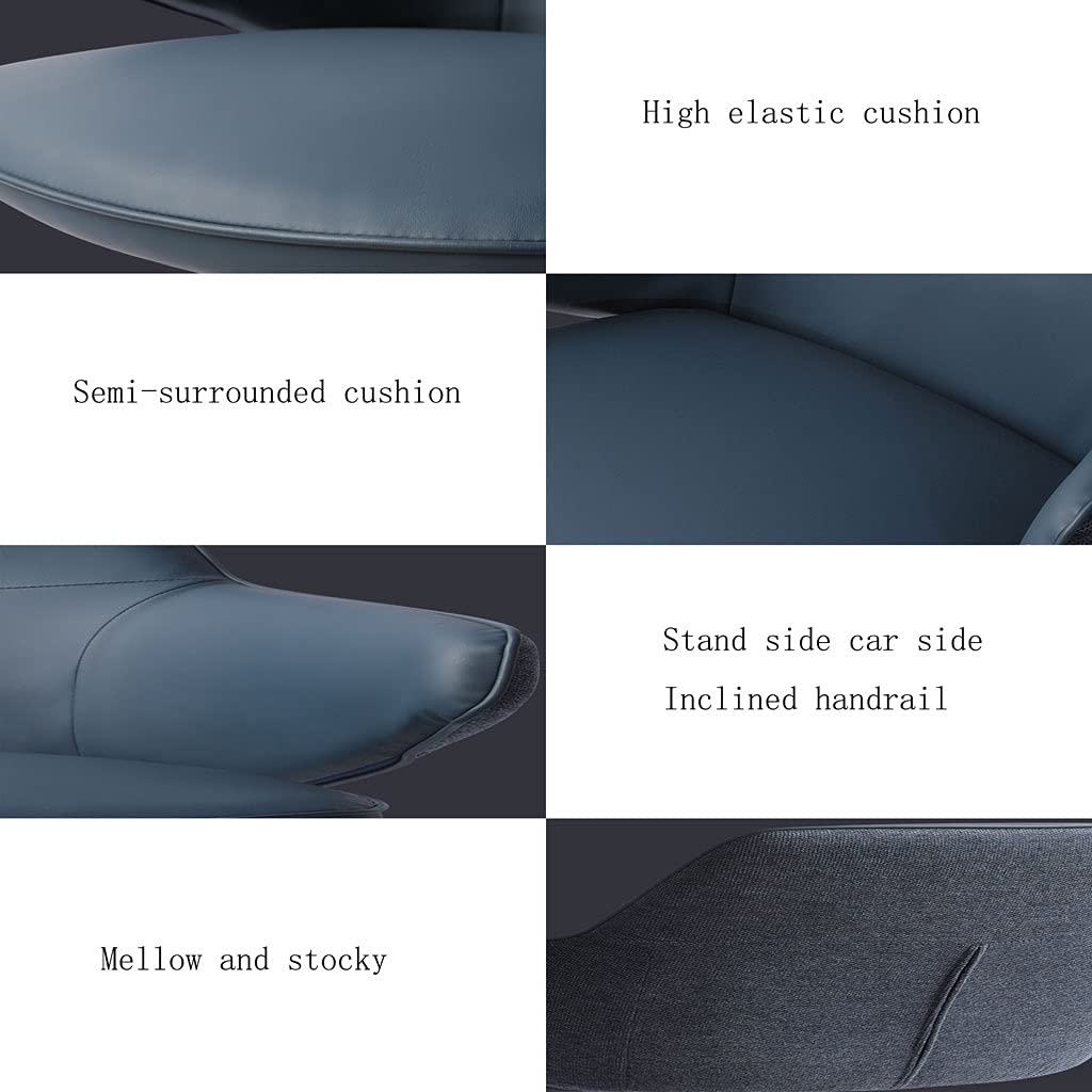 Ergonomic Office Chair - Nordic Style Computer Desk Chair with 360° Swivel & Adjustable Backrest for Home Office, Study, Makeup Station - Comfortable Seating Solution for Long Work Hours