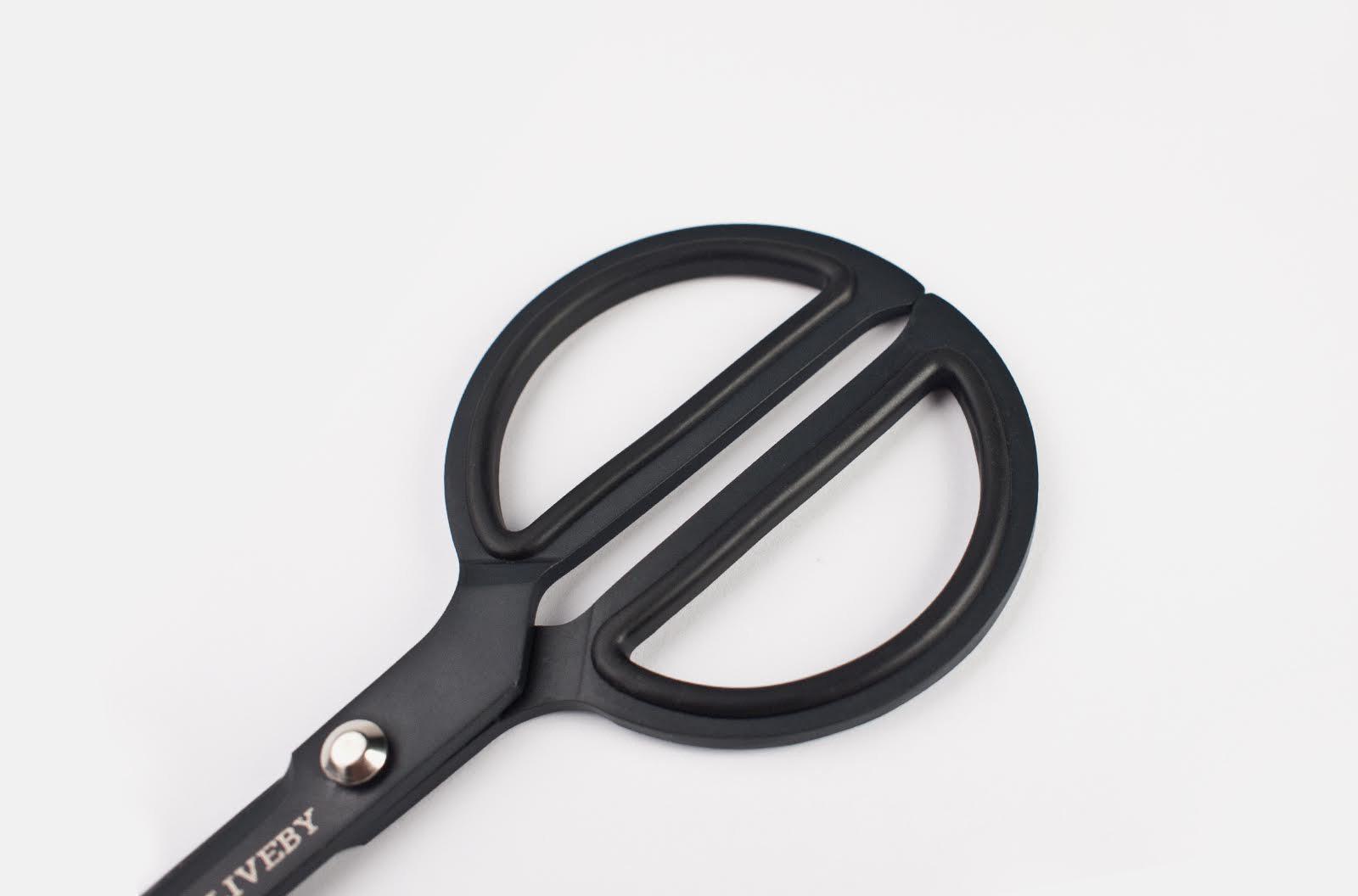 Tools to Liveby Black Scissors 8 - Premium Stainless Steel Craft Scissors for DIY, Sewing & Office Use