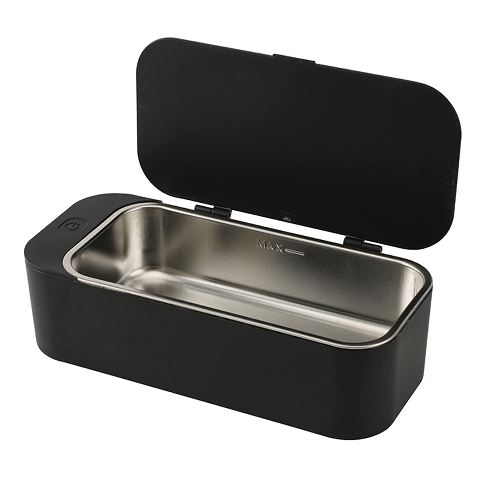 FUMENG Professional Ultrasonic Cleaner for Jewelry, Watches, Glasses, Dentures & Makeup Tools - 600ml Stainless Steel Tank, Digital Timer, Quiet Operation - Perfect for Home, Salon & Jewelry Store Use (Black)