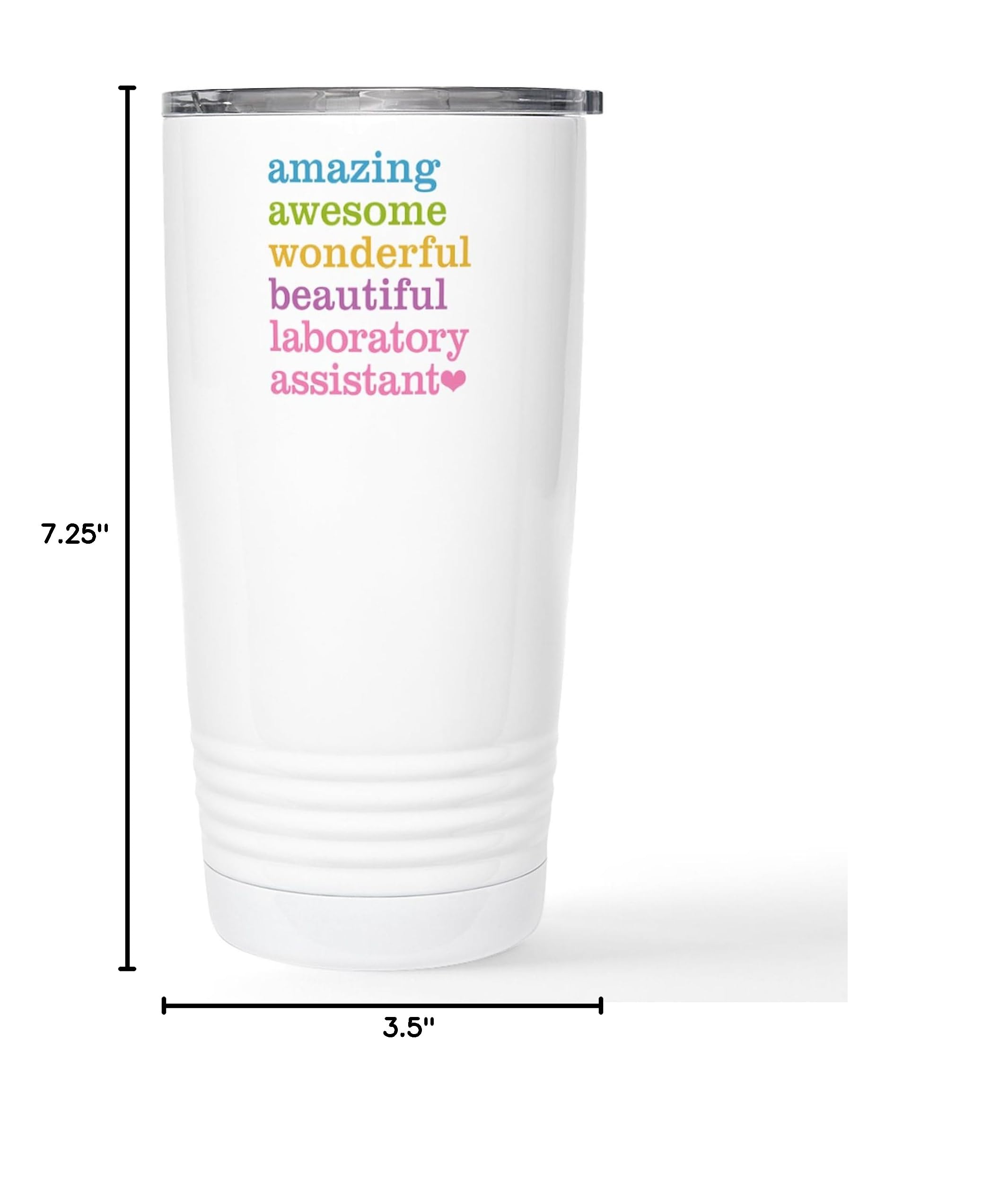 Amazing Laboratory Assistant Stainless Steel Travel Mug 20 oz - Insulated Coffee Tumbler for Hot & Cold Drinks - Perfect for Office, Commute & Outdoor Adventures