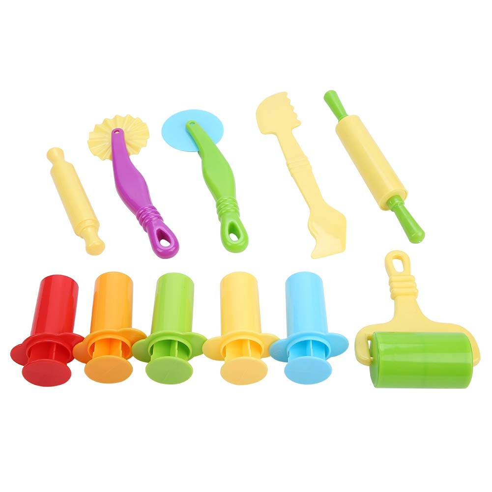 Zerodis 11-Piece DIY Clay Dough Tools Kit for Kids - Plastic Modeling & Play Dough Set with Cutters, Rollers & Sculpting Tools - Perfect for Arts & Crafts, Birthday Gifts & Classroom Activities