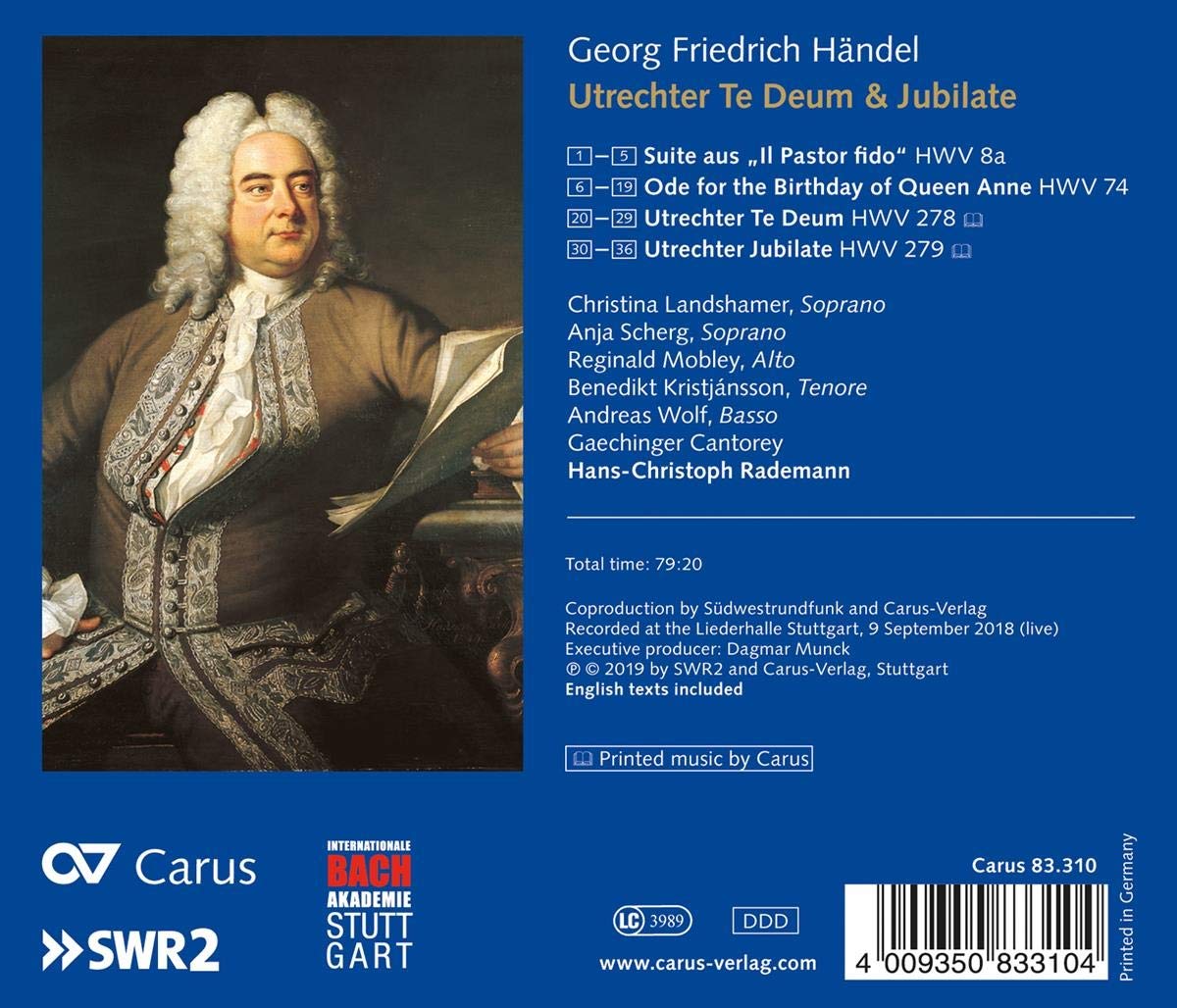 Utrecht Te Deum & Jubilate - HWV 278 - Handel's Sacred Choral Music for Church Services & Classical Concerts