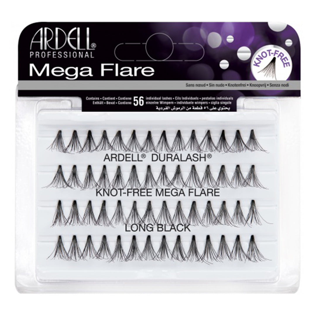 Ardell Duralash Mega Flare Knot Free False Eyelashes - Medium Length for Dramatic Volume & Natural Look | Perfect for Parties, Weddings & Everyday Glam
