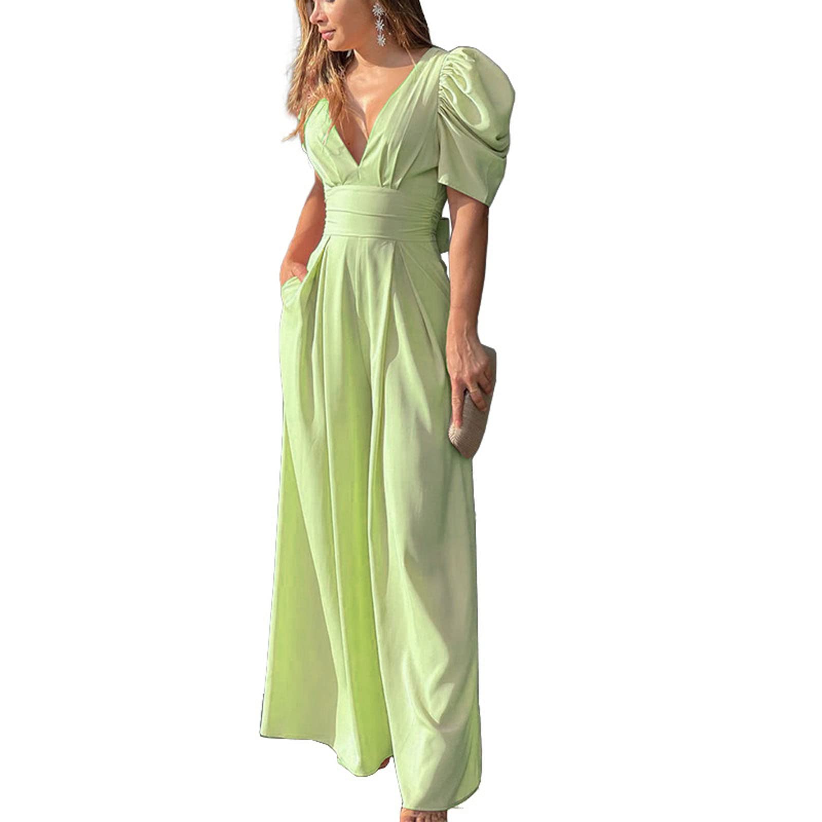 Genuiskid Women's Elegant Feather Jumpsuit - Sleeveless Off-Shoulder Patchwork Design with Belt Buckle & Straight Leg | Perfect for Parties, Weddings & Special Occasions