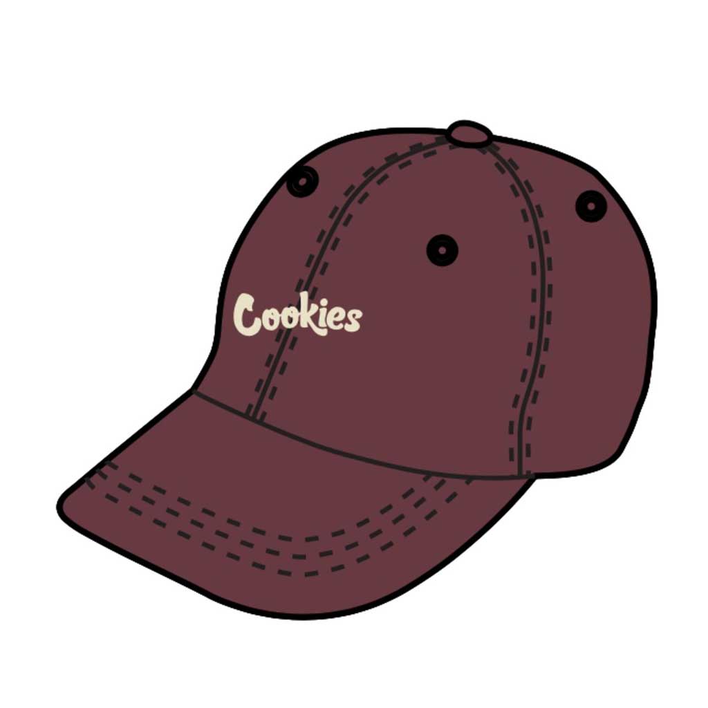 Original Mint Cotton Canvas Dad Hat - Burgundy & Cream - Vintage Style Unisex Baseball Cap for Men & Women - Perfect for Outdoor, Casual, and Sports Wear