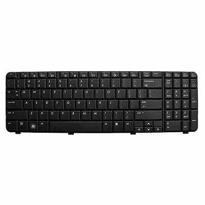 HP 532819-B31 Black International English Keyboard for Compaq Presario CQ61/G61 Laptops - Wired USB Keyboard for Office, Home & Gaming Use