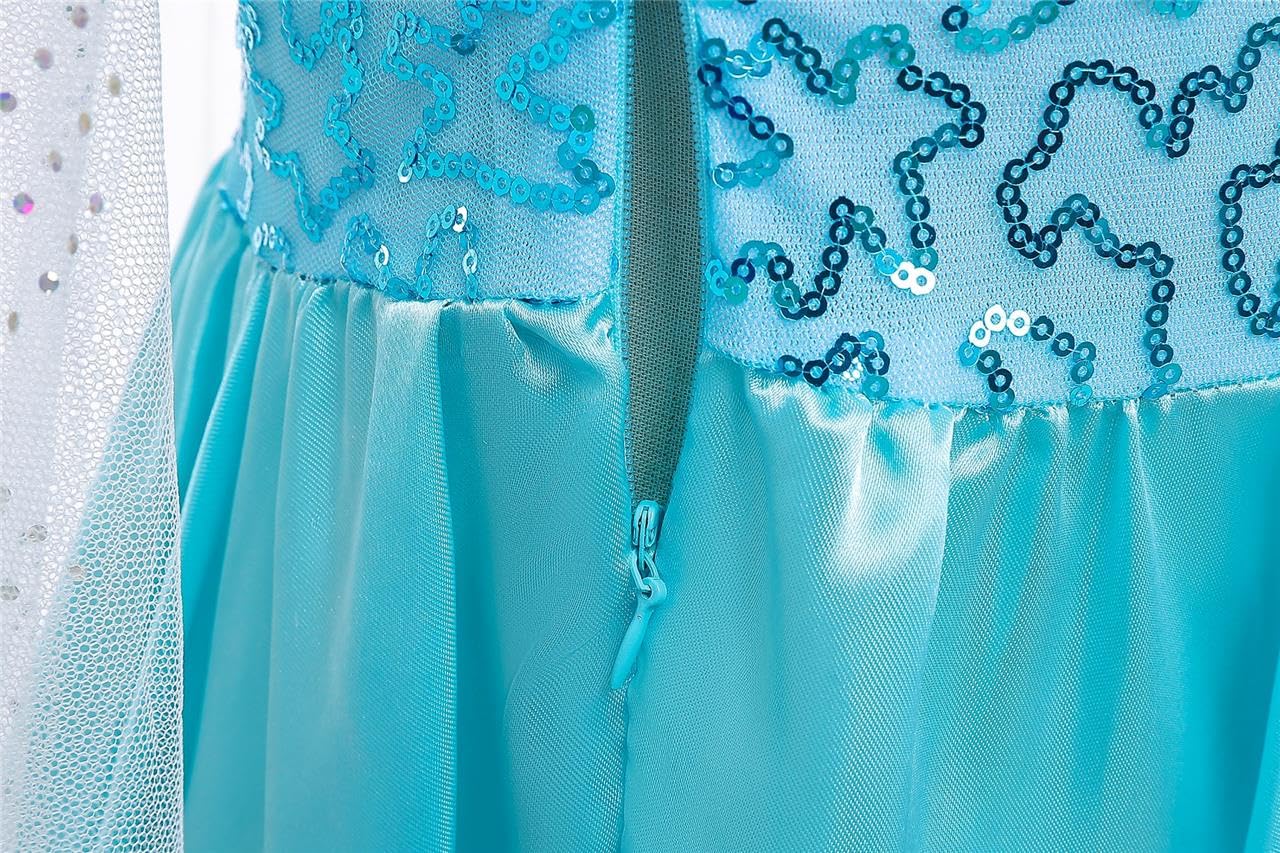 **Ice Princess Dress for Toddler Girls - Elegant Daisy Costume for Birthday, Halloween & Christmas Parties | Perfect for Fancy Dress & Special Occasions**