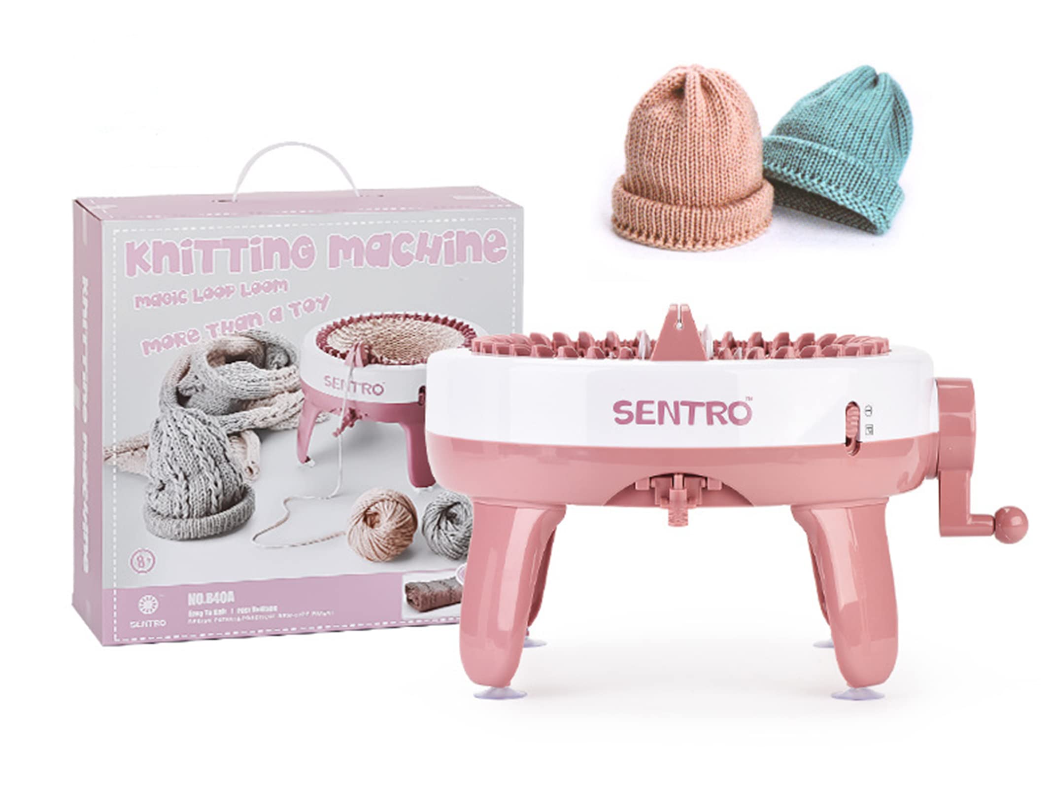 SENTRO 48 Needle Knitting Machine - Dual Mode DIY Braid Maker for Adults & Kids | Portable Knitting Device for Home, Living Room, Patio & Crafts | Perfect Gift for Knitting Enthusiasts (Model A48)