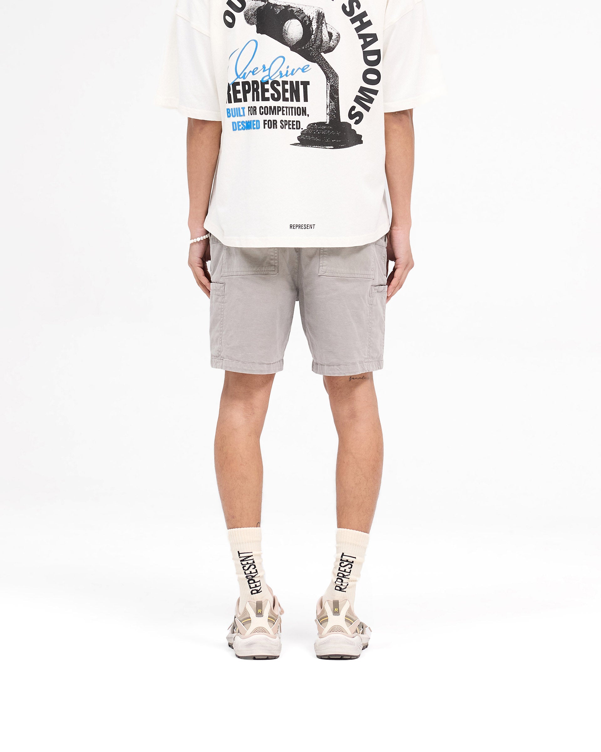 Men's Washed Taupe Cargo Shorts - Comfortable & Stylish for Outdoor Activities, Hiking, and Casual Wear