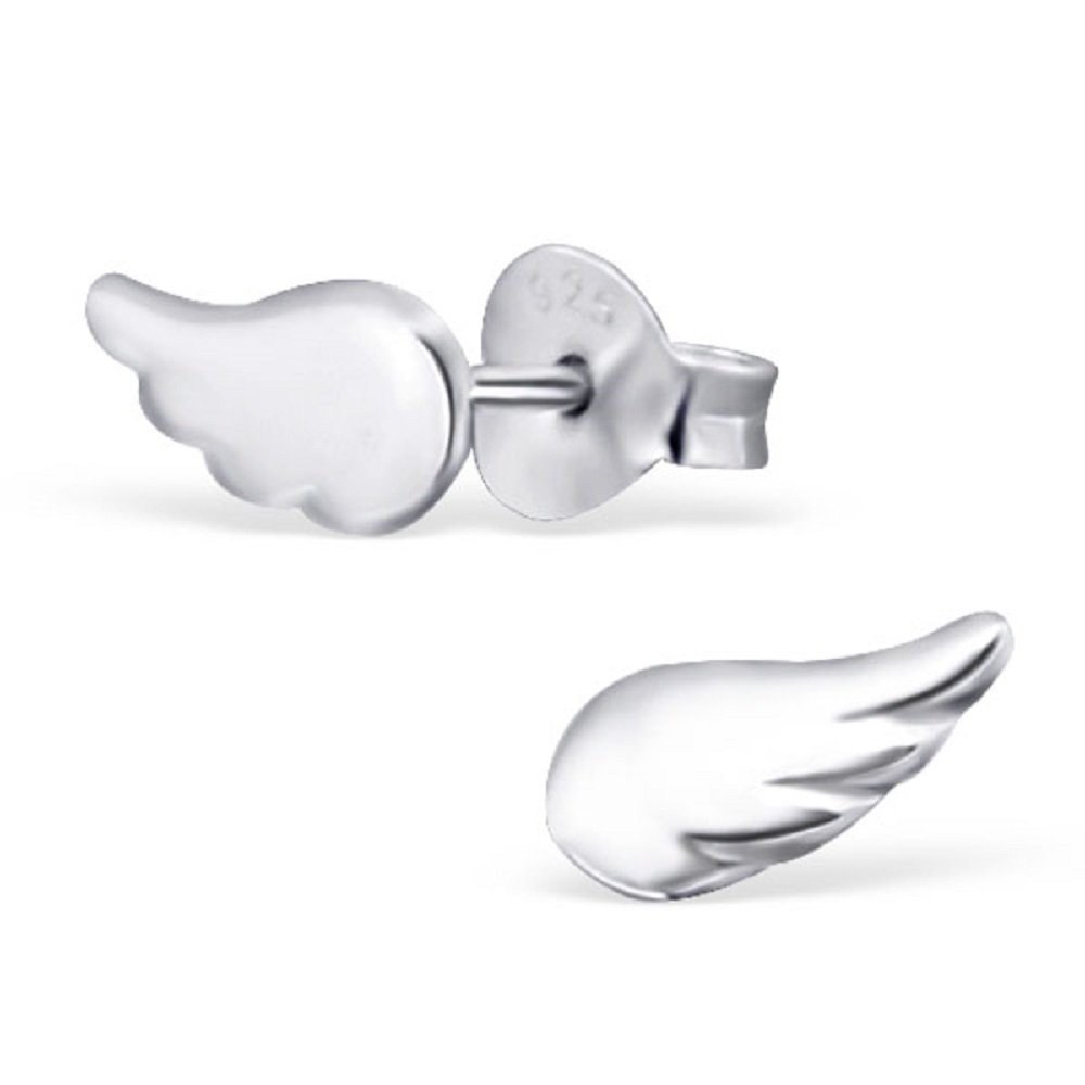 925 Sterling Silver Small Wing Stud Earrings for Women - Dainty Angel Wing Jewelry Gift for Her - Perfect for Everyday Wear, Date Night & Special Occasions