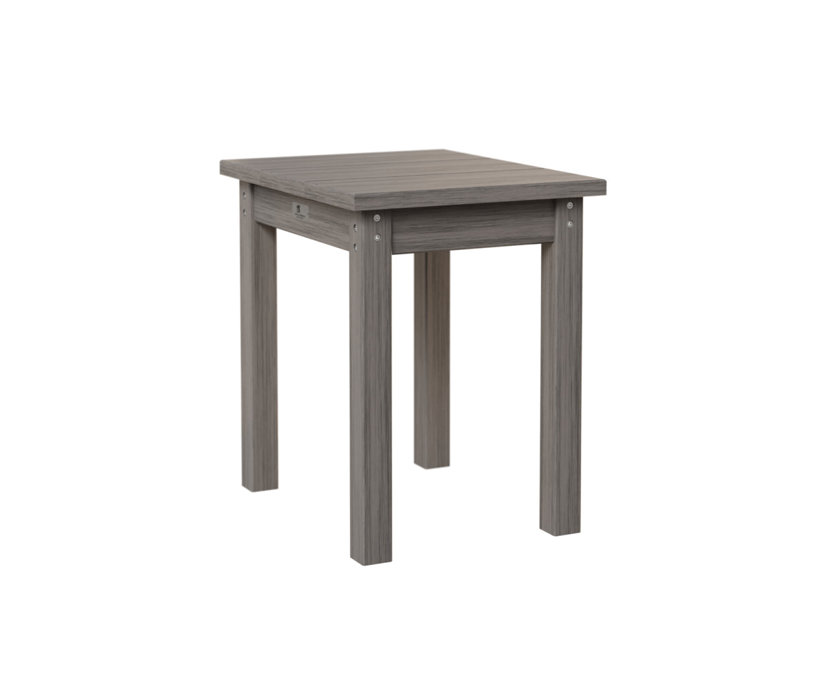 Berlin Gardens HDPE Outdoor End Table - Weather-Resistant Side Table for Patio, Deck, Poolside & Garden Furniture - Perfect for Drinks, Books & Decor