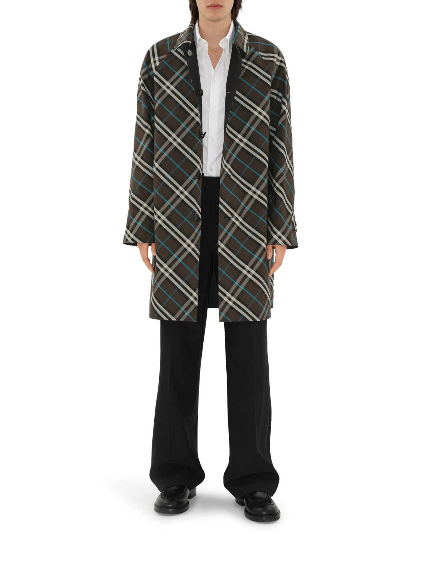 Reversible Long Gabardine Car Coat for Men & Women - Stylish & Versatile Outerwear for Commuting, Travel & Everyday Wear
