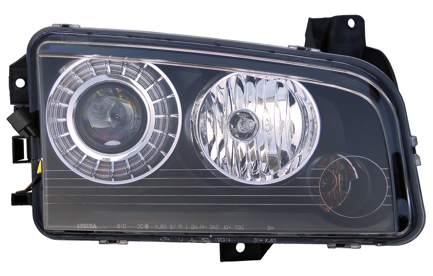 HID Headlight Front Lamp for 2008-2010 Dodge Charger Passenger Side Right - Replacement Bulbs for Night Driving & Enhanced Visibility