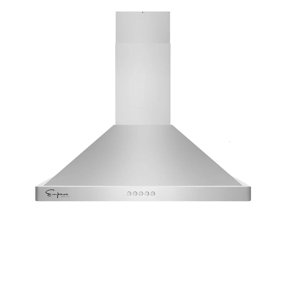 Empava 30-Inch Stainless Steel Wall Mount Range Hood - 400 CFM Ducted Kitchen Vent with Filters | Modern Kitchen Ventilation for Home Cooking & Smoke Removal