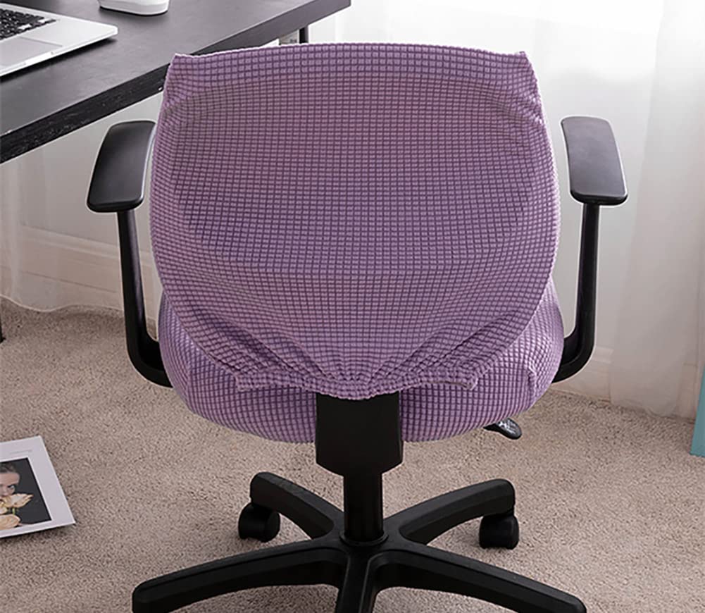 LINGXIYA Solid Color Stretch Chair Cover - Washable Office Chair Slipcover for Swivel, Gaming & Computer Chairs | Home & Office Furniture Protection