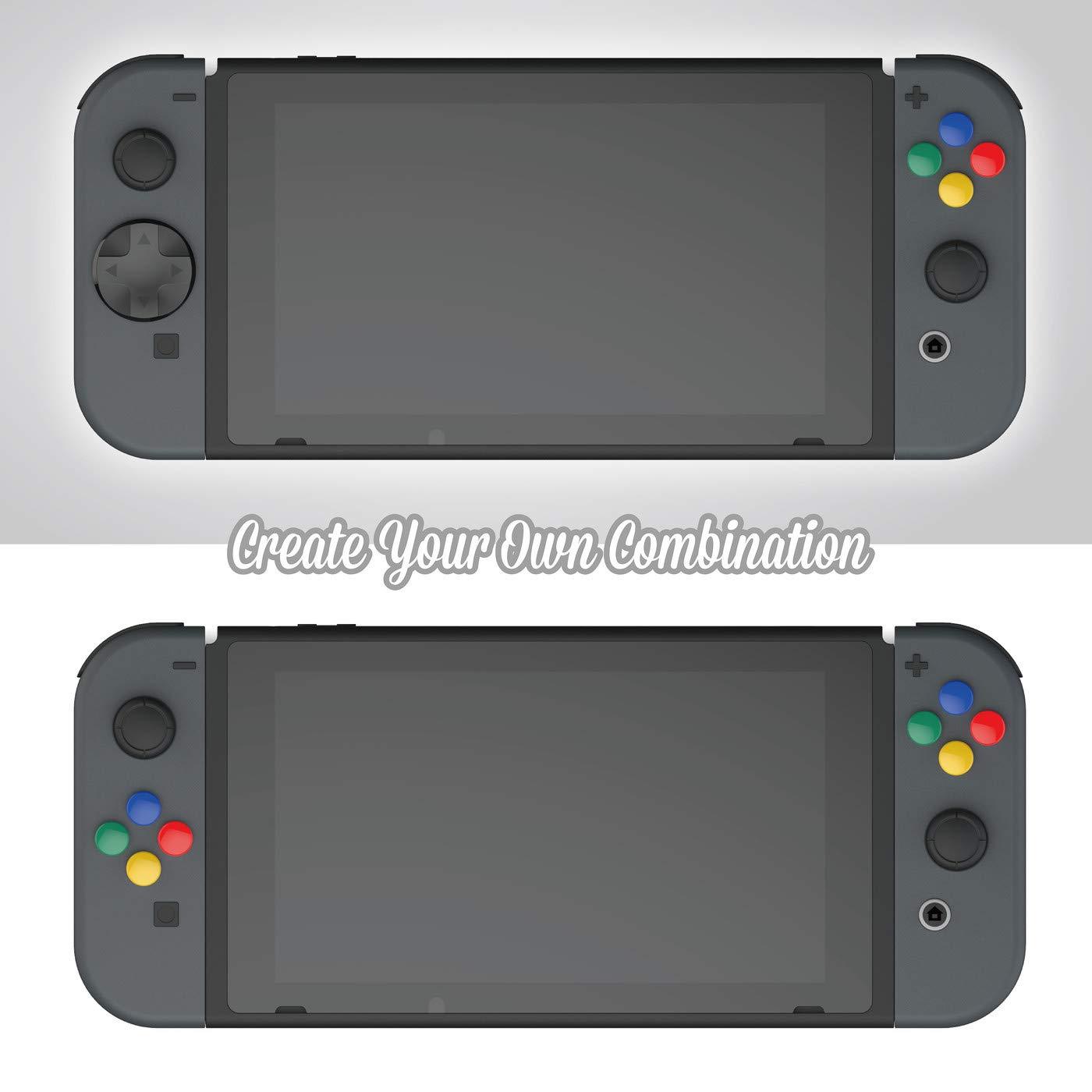 Skull & Co. D-Pad Button Cap Set for Nintendo Switch Joy-Con Controllers - Enhance Gaming Precision for Action & Fighting Games