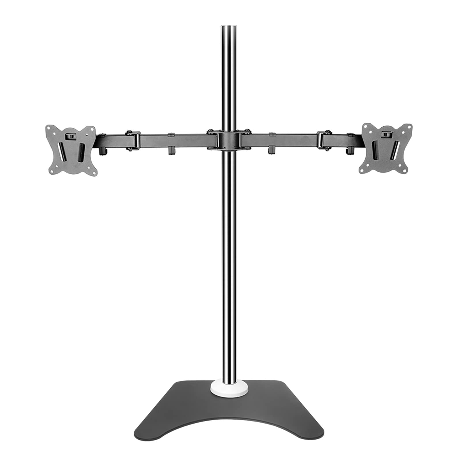 Dual Monitor Stand for 20-27 Inch Screens - Adjustable Monitor Arm Mount Holds 2 Screens up to 10kg/22lbs (84cm) - Perfect for Home Office, Gaming & Workspace Setup