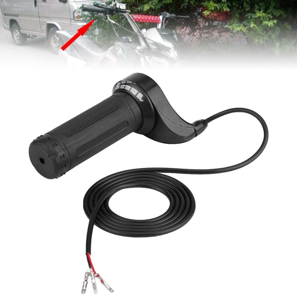 Universal 3-Wire Electric Throttle Grip for Motorcycles & Scooters - 22.5mm (0.88in) Twist Speed Accelerator with 3 Wires - Perfect for DIY Electric Bike, ATV, and E-Scooter Upgrades & Repairs
