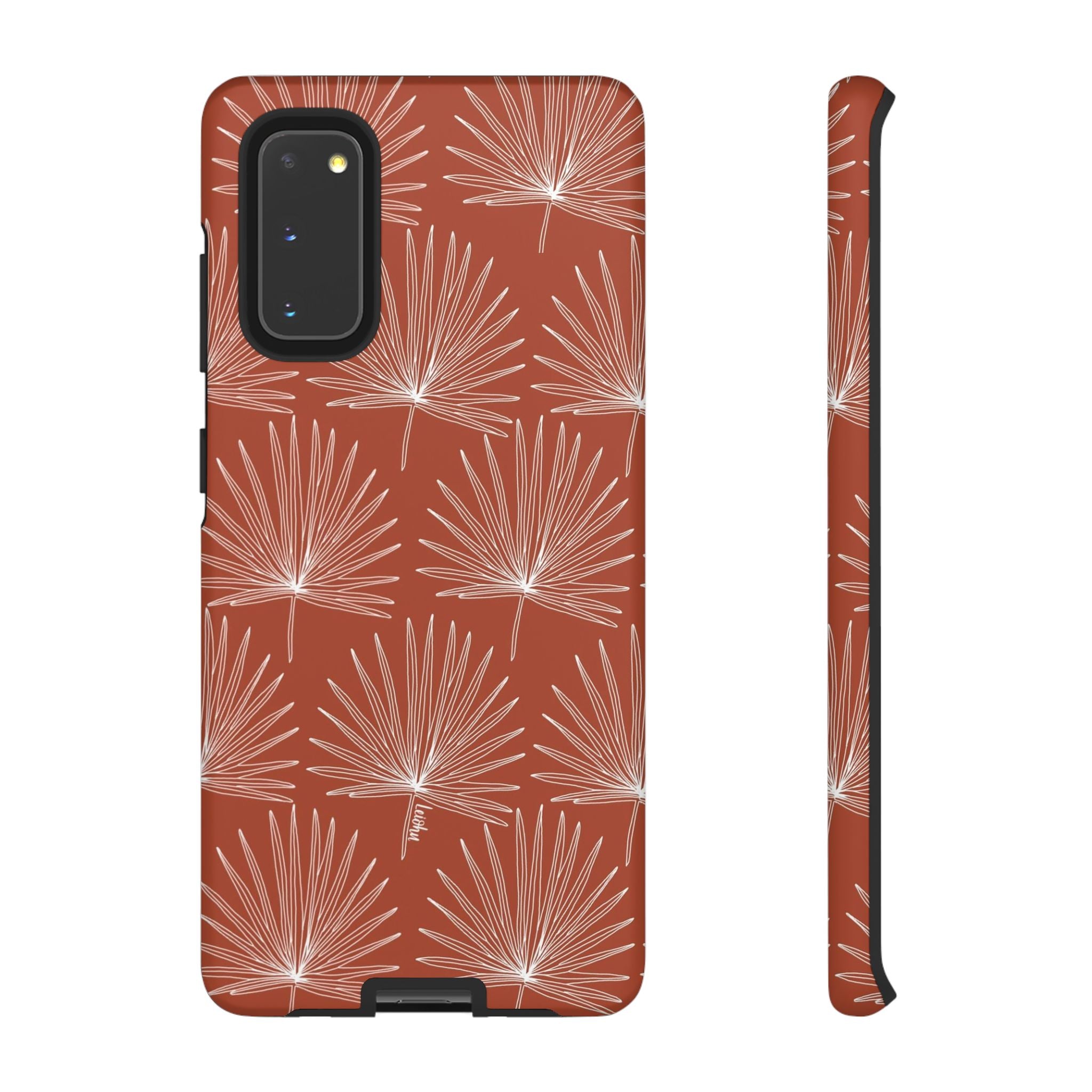 Samsung Galaxy Phone Case with Fan Palm Design - Durable Protective Cover for Everyday Use, Travel & Outdoor Activities