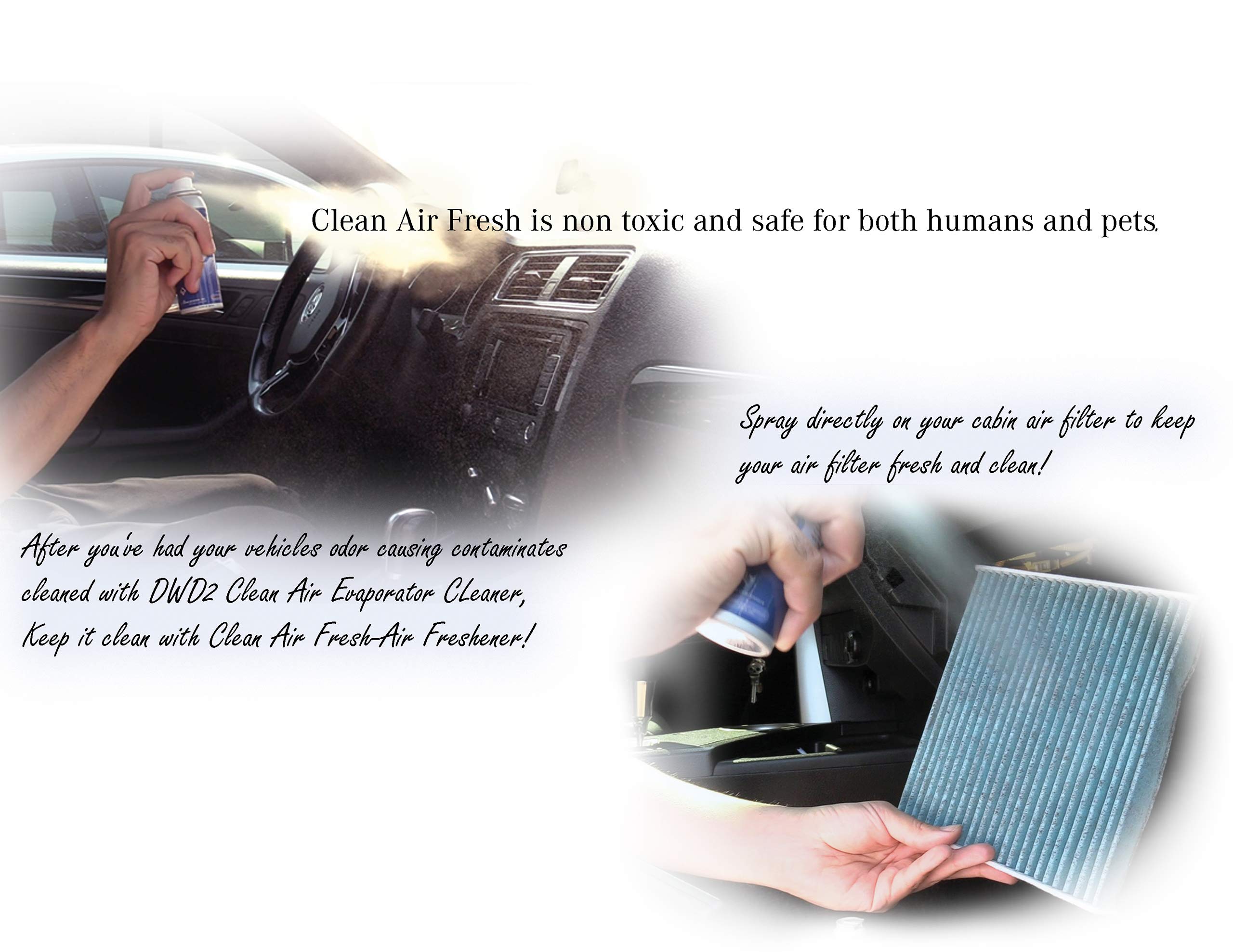 Clean Air® Fresh Citrus Scent Air Freshener - Eliminate Odors & Freshen Air for Home, Car, and Office - Long-Lasting Fragrance for a Refreshing Environment