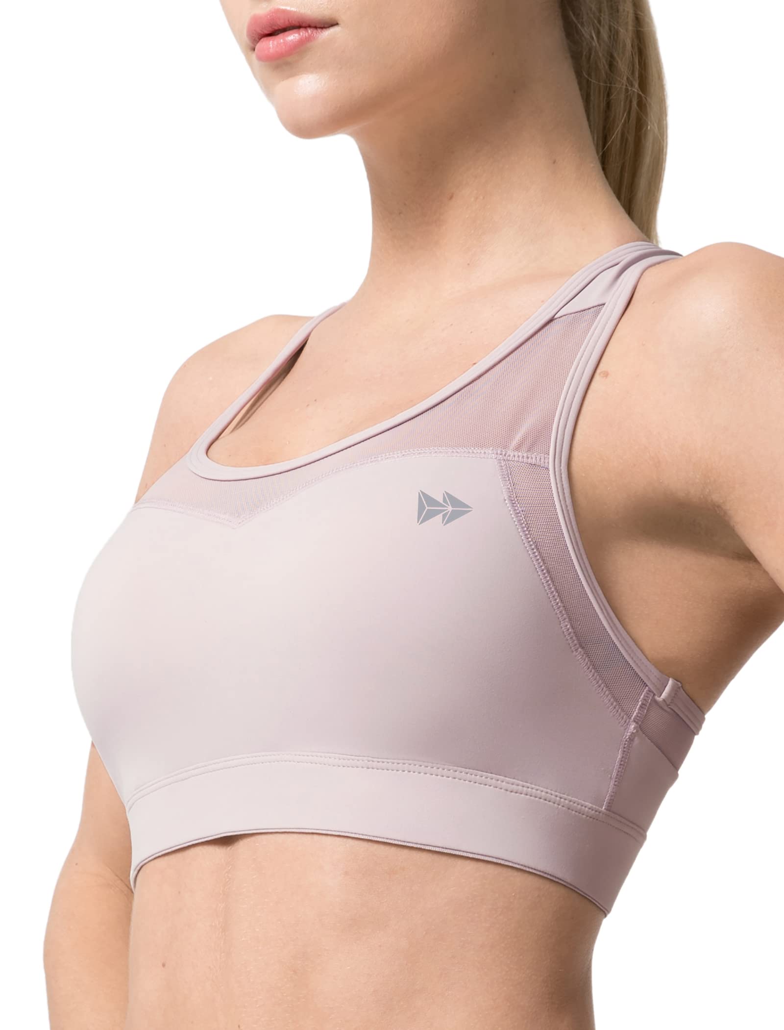 Yvette High Impact Sports Bras for Women Plus Size - Racerback Workout Bra with Medium Support for Running, Fitness & Gym - Perfect for High-Intensity Training & Active Lifestyles