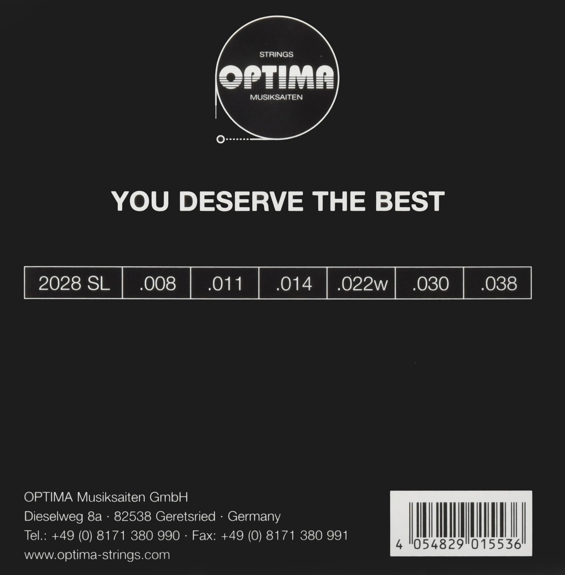 Optima 2028.SL Gold-Plated Electric Guitar Strings - Premium Coated Strings for Smooth Playability & Bright Tone | Perfect for Rock, Blues & Studio Recording