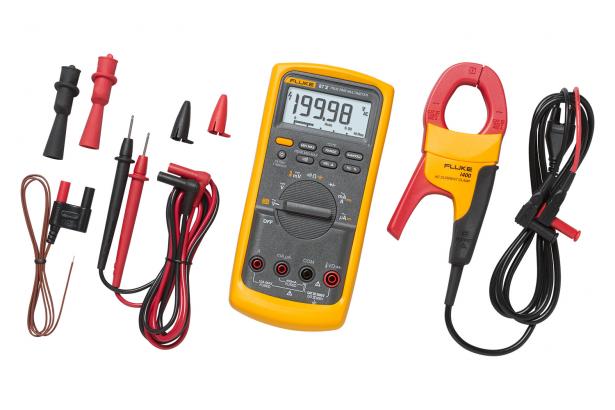 Fluke 87V/IMSK Industrial Multimeter Kit with i400 Current Clamp - Professional Digital Multimeter for Electrical Testing, HVAC, Automotive & Industrial Maintenance