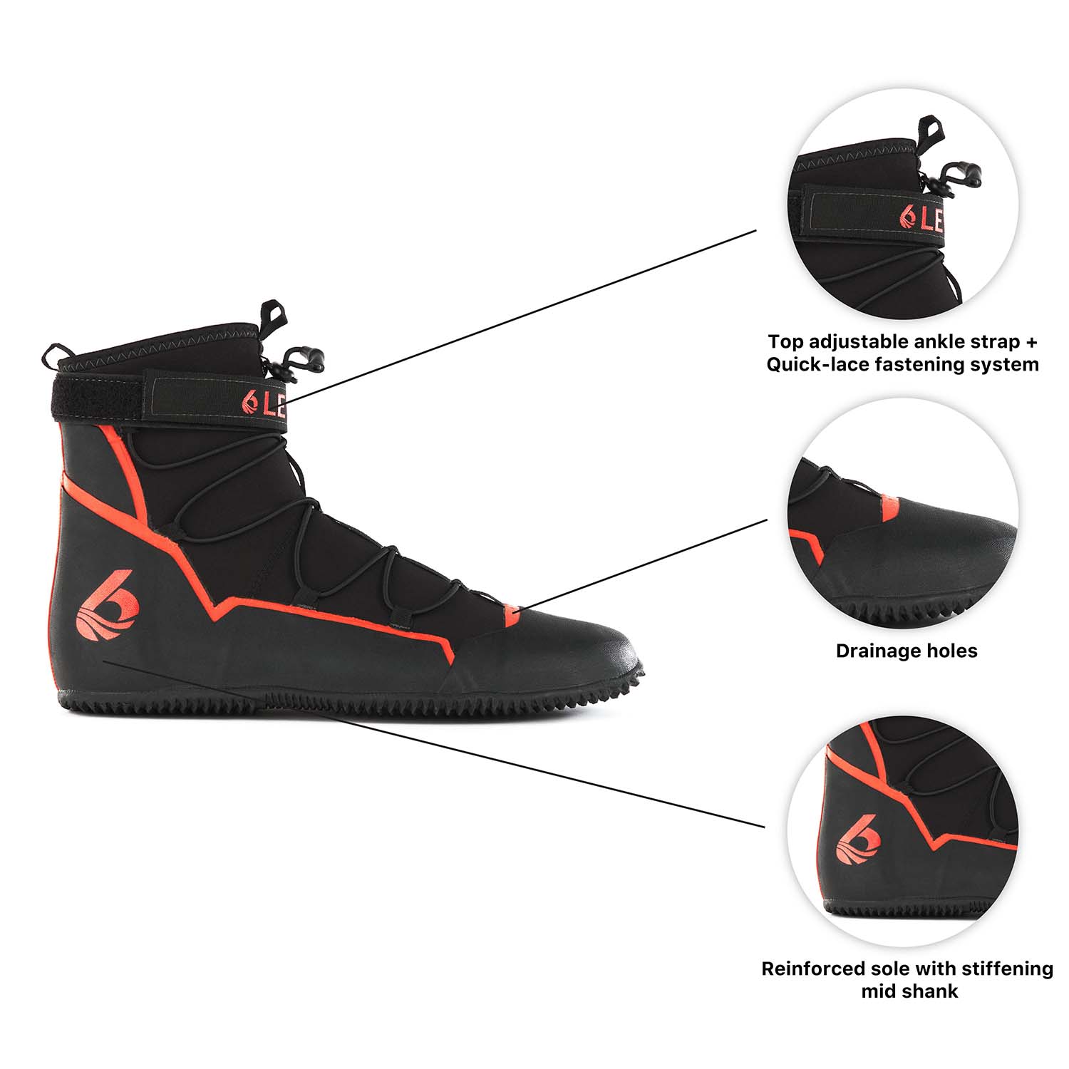 Level Six Creek 2.0 Neoprene Boots - Waterproof Winter Boots for Men & Women - Insulated Rubber Boots for Fishing, Hunting, Hiking & Outdoor Activities