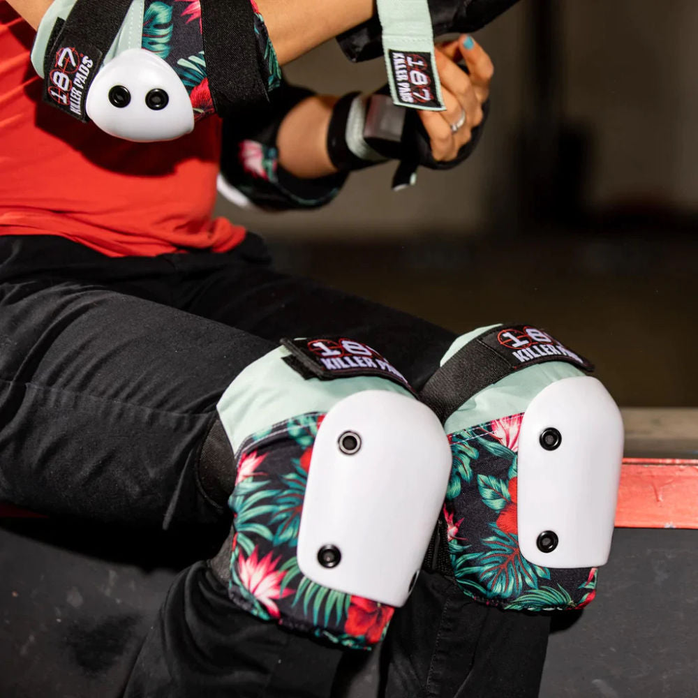 187 Killer Pads Six Pack - Premium Hibiscus Skateboard Grip Tape for Street & Park Skating | Durable Non-Slip Surface for Enhanced Board Control
