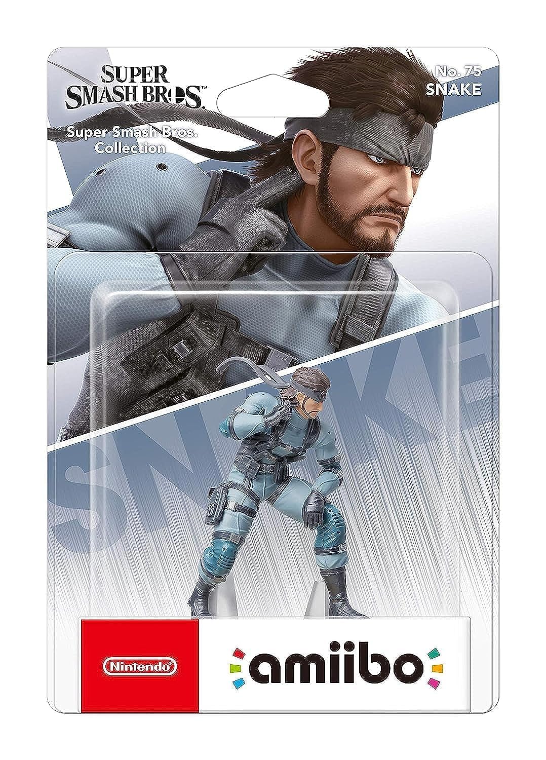 Official amiibo Snake Figure for Nintendo Switch - Compatible with Super Smash Bros Ultimate & More - Perfect for Gaming Collectors and Display