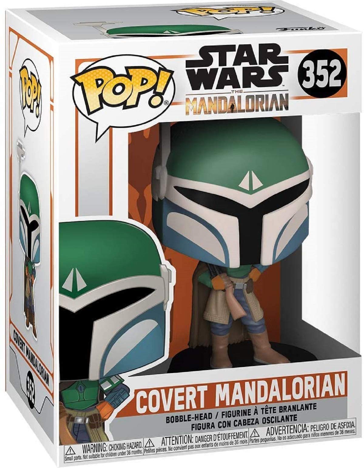 Star Wars The Mandalorian Funko Pop Vinyl Figure - Covert Mandalorian Collectible (3.75