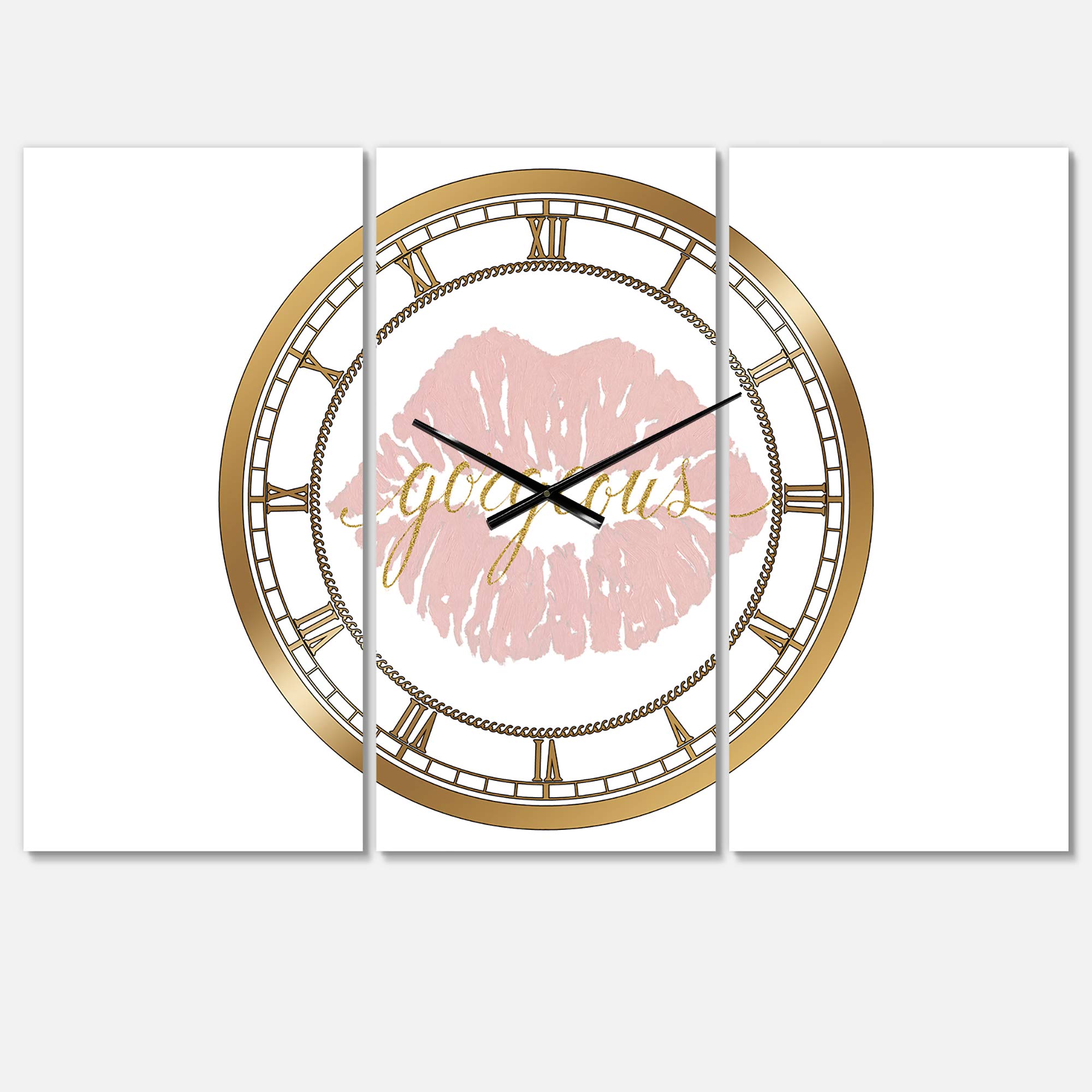 Designart Kissing Cardinals Round Metal Wall Clock - Vintage Cottage Decor for Living Room, Bedroom, Office | Perfect Gift for Home Decor & Wall Art Lovers | Ideal for Farmhouse, Rustic, or Country Style Interiors