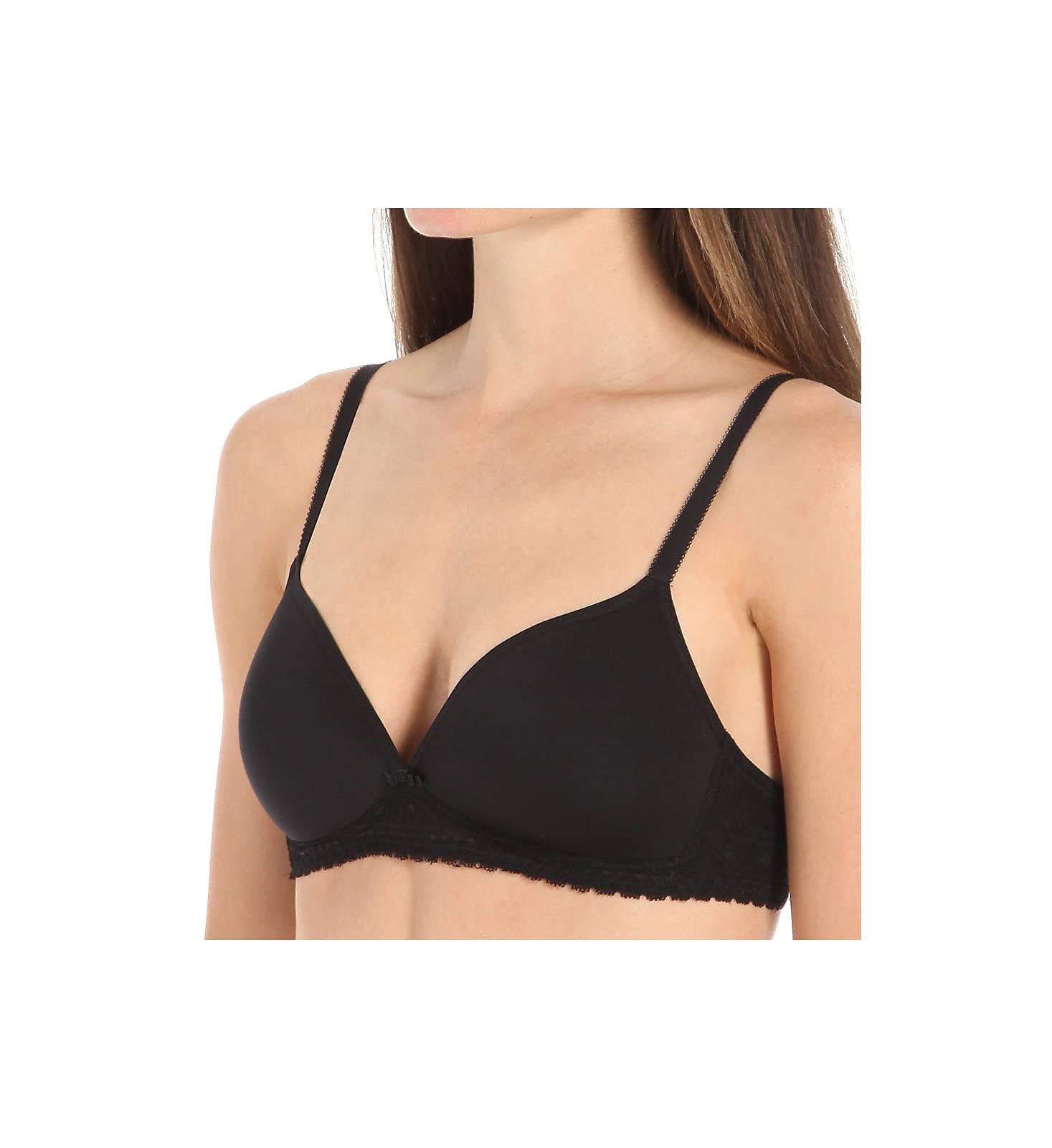 Calida Women's Sensitive Air Padded Wireless Bra 3024 - Soft Spacer Fabric, Breathable Comfort, Size 36A Black | Perfect for Yoga, Workouts & Everyday Wear