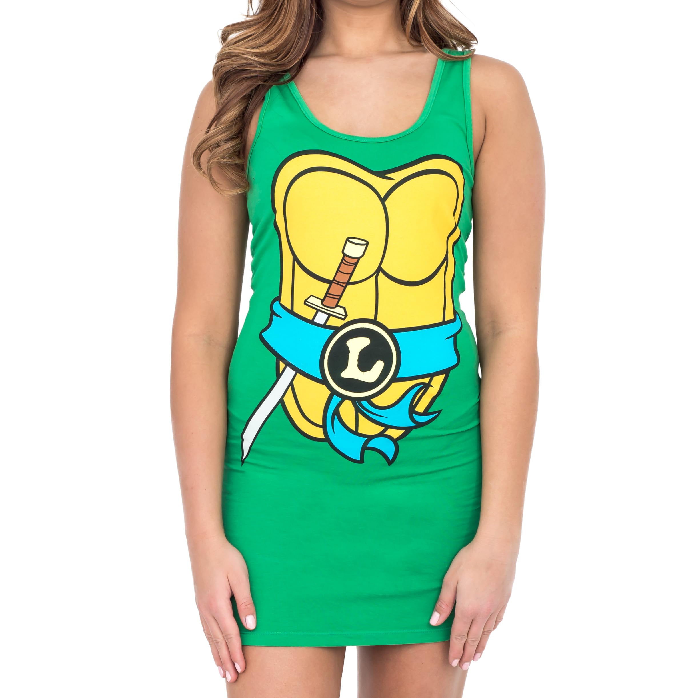 Teenage Mutant Ninja Turtles TMNT Women's & Junior's Halloween Costume Tank Dress - Perfect for Cosplay, Comic Con & Halloween Parties