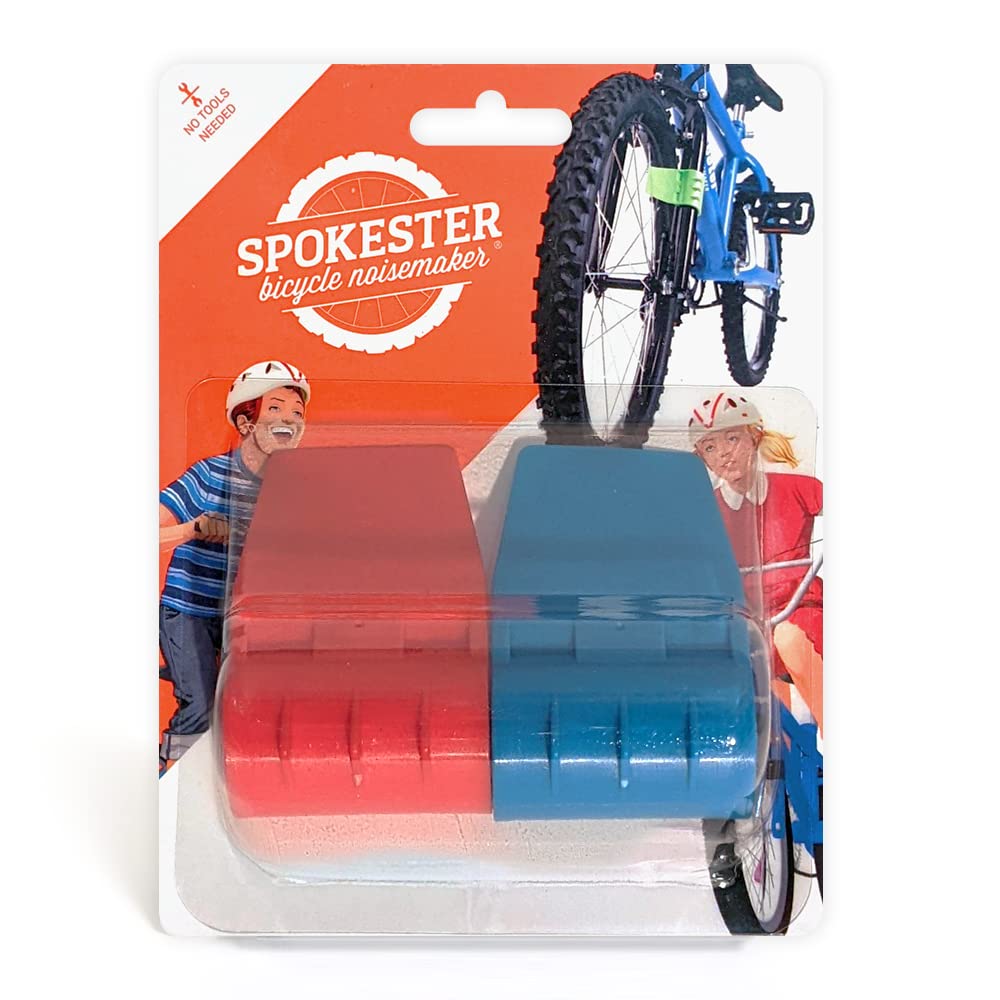 SPOKESTER Bicycle Noise Maker - Motorcycle Sound Bike Horn for Kids & Adults - Fun Cycling Accessory for Safety & Prank Rides
