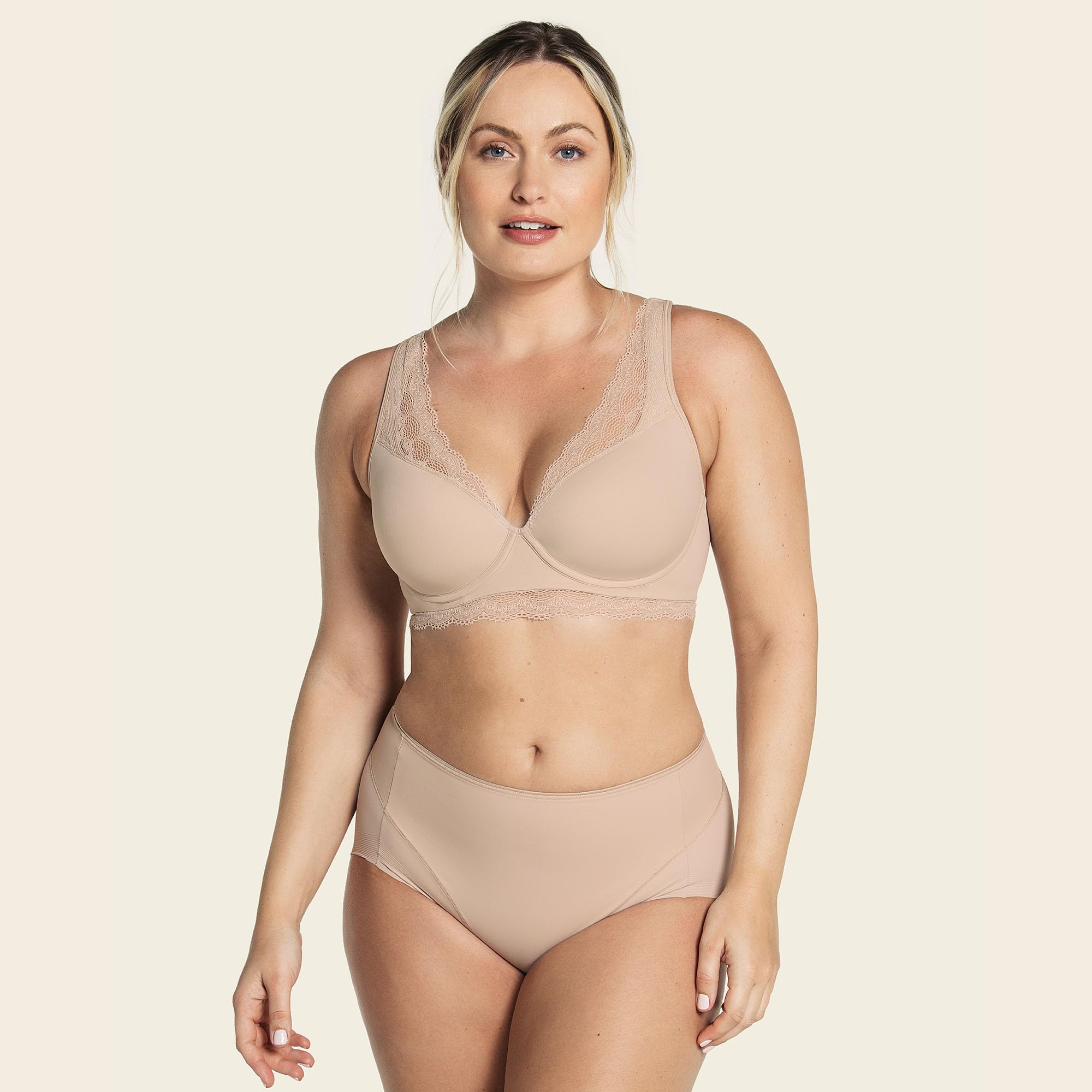 Leonisa High Waist Compression Underwear for Women - Seamless Tummy Control Panties with Butt Lift | Postpartum, Workout & Everyday Wear