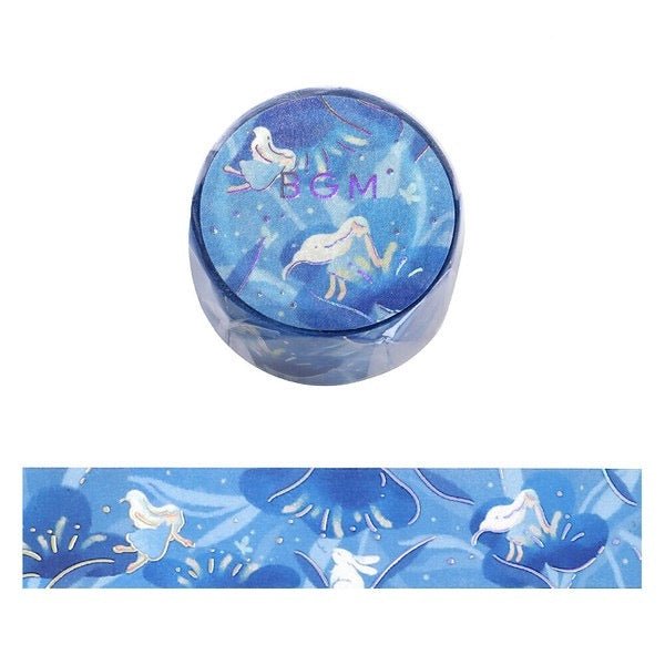 BGM Flower Tale Series 20mm Decorative Washi Tape - Floral Pattern Masking Tape for Scrapbooking, Journaling, DIY Crafts & Home Decor