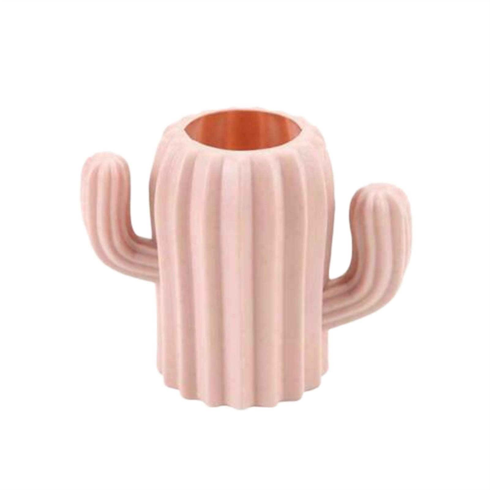 Creative Cactus Pen Holder - Pink Desktop Organizer for School, Office & Home | Cute Desk Accessories for Pencils, Pens & Stationery | Perfect for Work, Study & Gift Giving