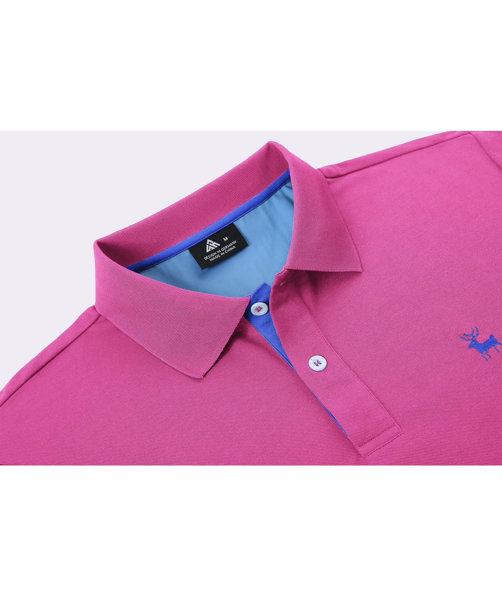 V VALANCH Men's Short Sleeve Polo Shirts - Moisture Wicking Golf & Tennis Shirts with Collar - Breathable Casual Wear for Sports, Work & Outdoor Activities