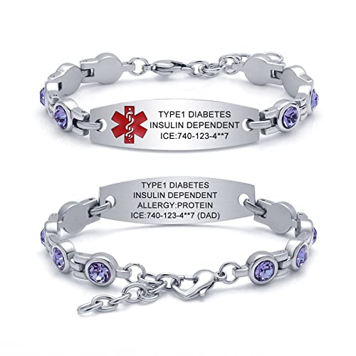 Style 2_Purple CZ_Red Symbol