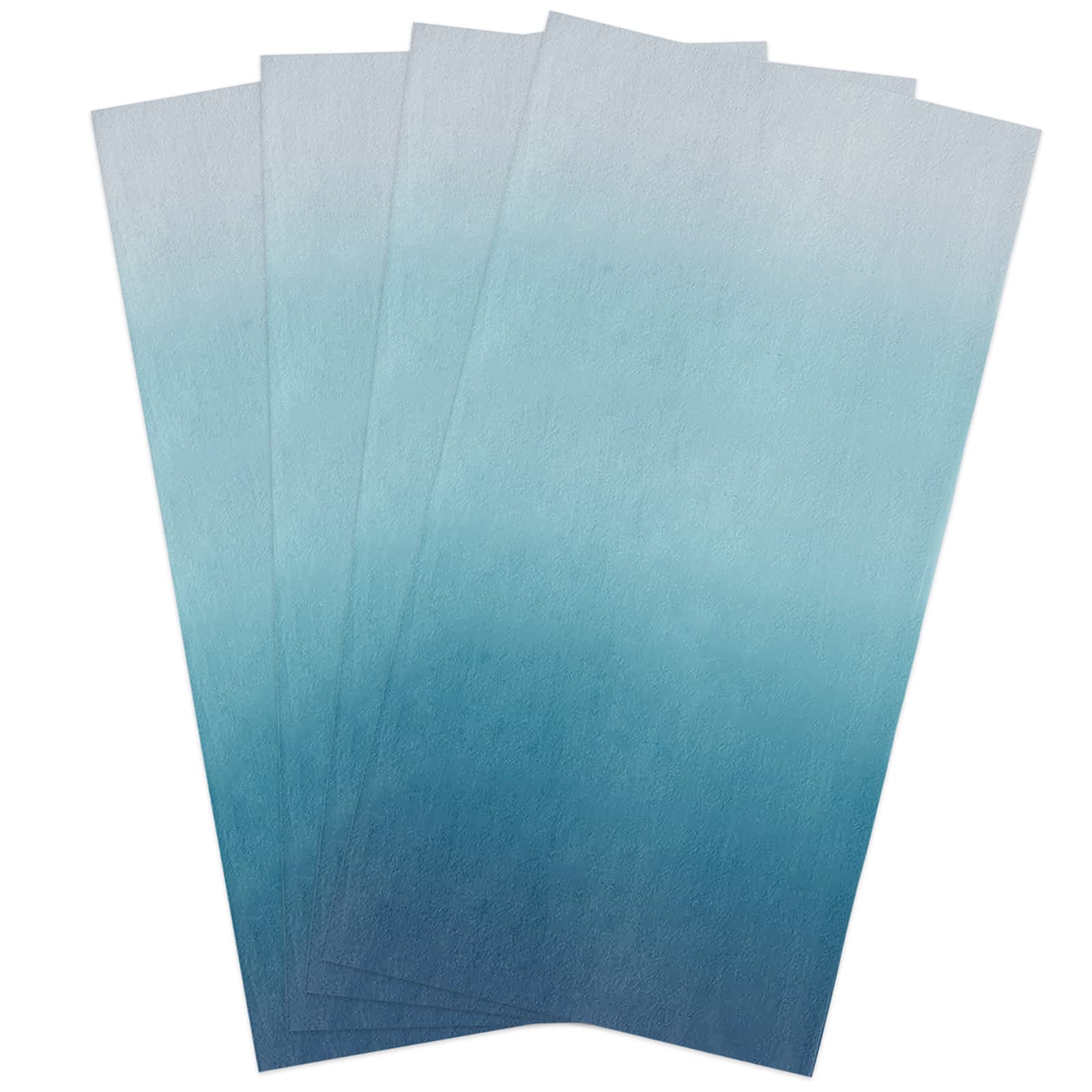 Premium 4-Pack Super Absorbent Microfiber Kitchen Dish Towels - Soft Blue Gradient Cleaning Cloths for Dishes, Hands & Surfaces | Ideal for Kitchen, Bathroom, Bar & Restaurant Use