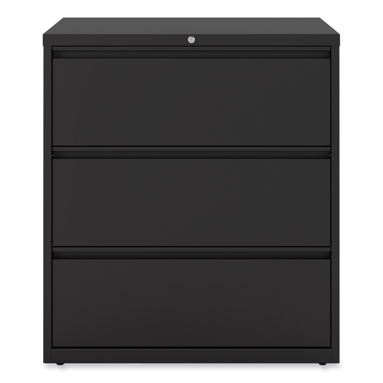 Alera® 3-Drawer Lateral File Cabinet - Legal/Letter/A4/A5 Size - Black (36