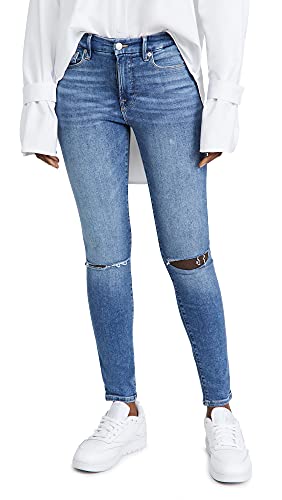 Good American Women's Good Legs Jeans - High Waist Skinny Jeans for Women, Stretch Denim Pants with Flattering Fit | Perfect for Casual Wear, Date Night & Office Outfits