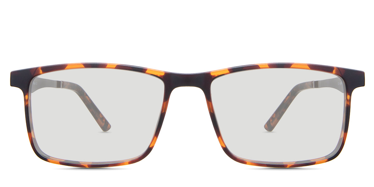 Axton Men's Prescription Eyeglasses - Lightweight Metal Frame Glasses for Men with Clear Vision - Perfect for Reading, Working & Daily Wear