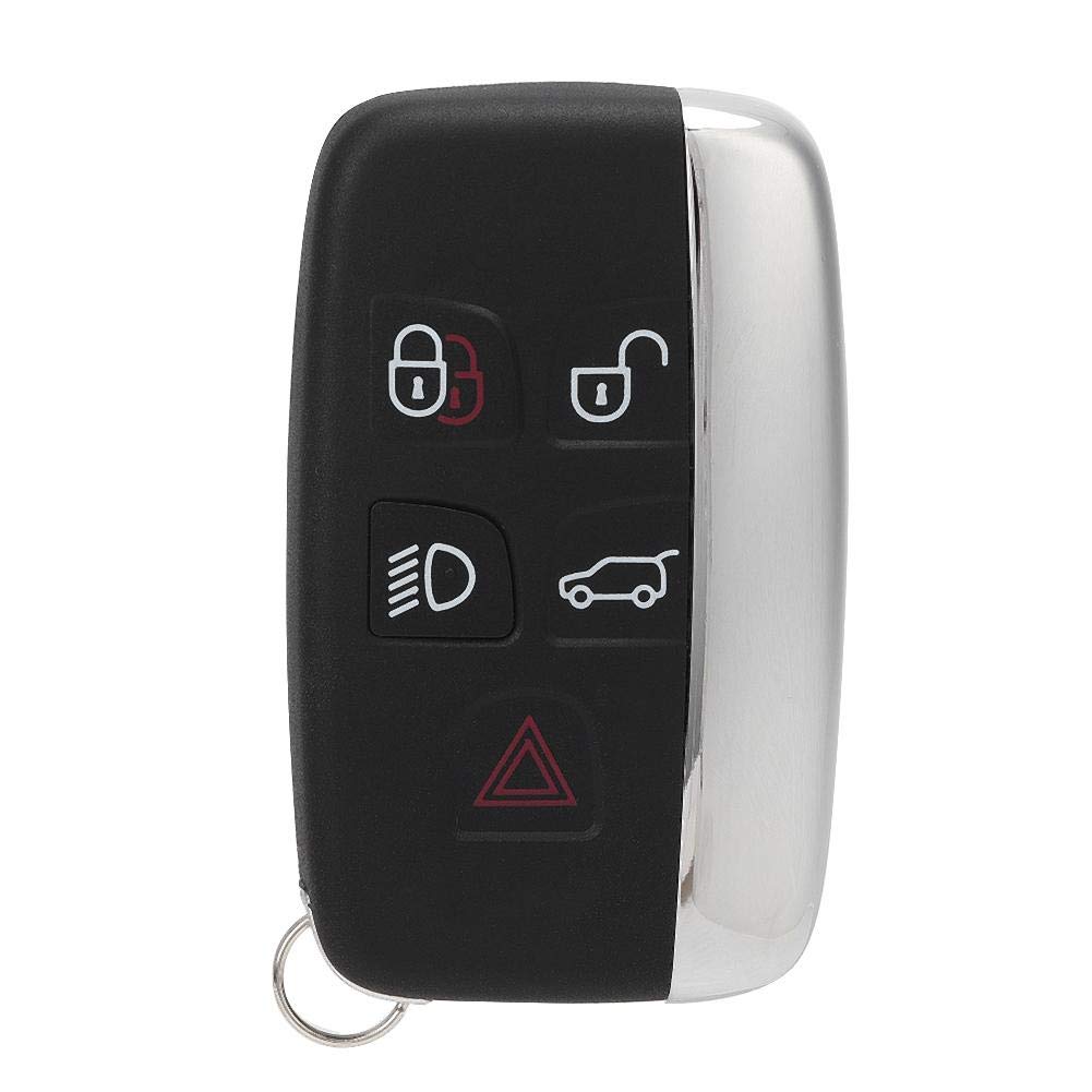 Qiilu Smart Key Fob Case - 5 Button Remote Key Cover with Glossy Trim | Durable Car Key Protector for Toyota, Honda, Lexus | Perfect for Everyday Use & Travel Protection