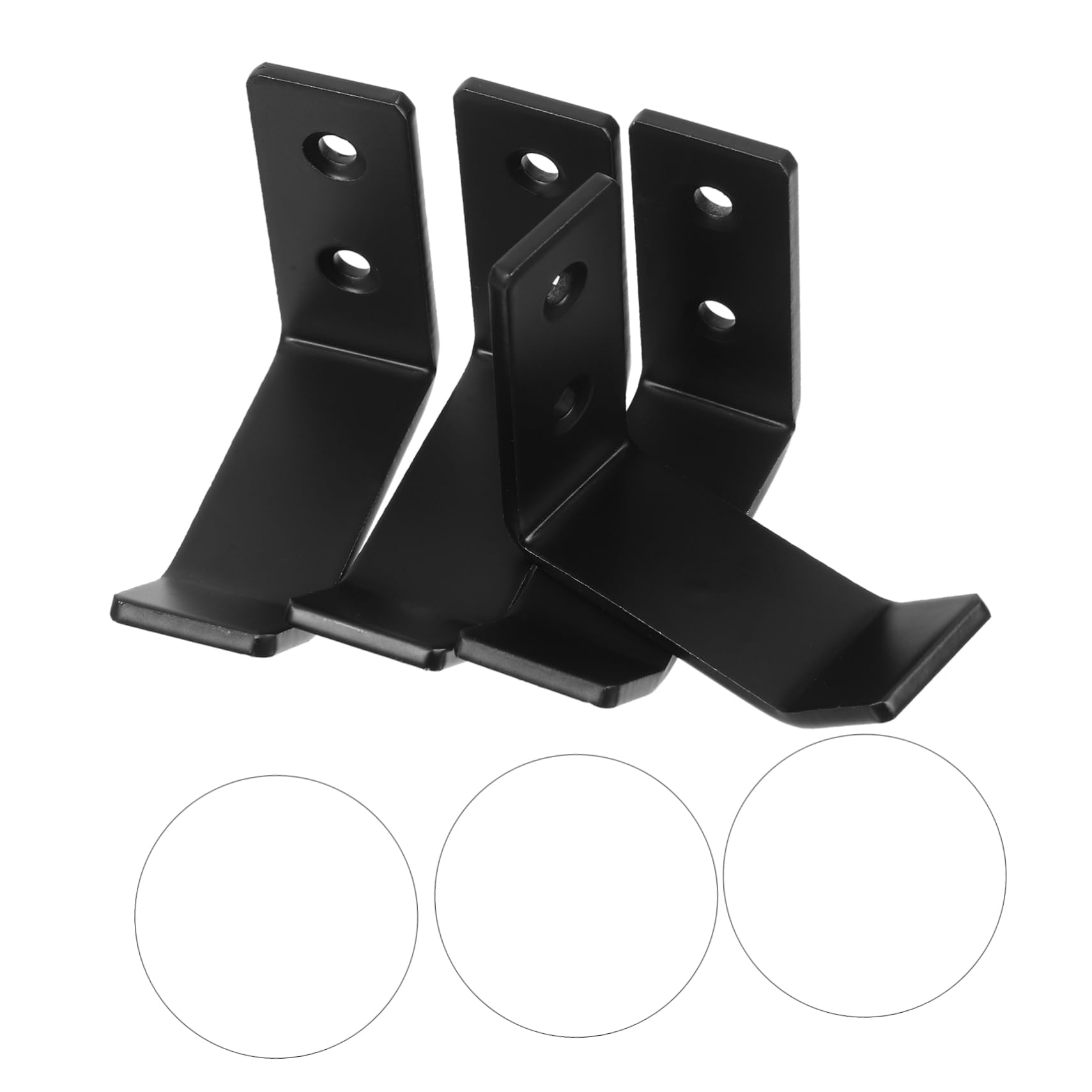 BELLIFFY Heavy Duty Metal Garage Hooks - 4 Pack Wall Mounted Storage Organizer for Tools, Jack Stands & Equipment | Perfect for Garage, Workshop & Shed Organization