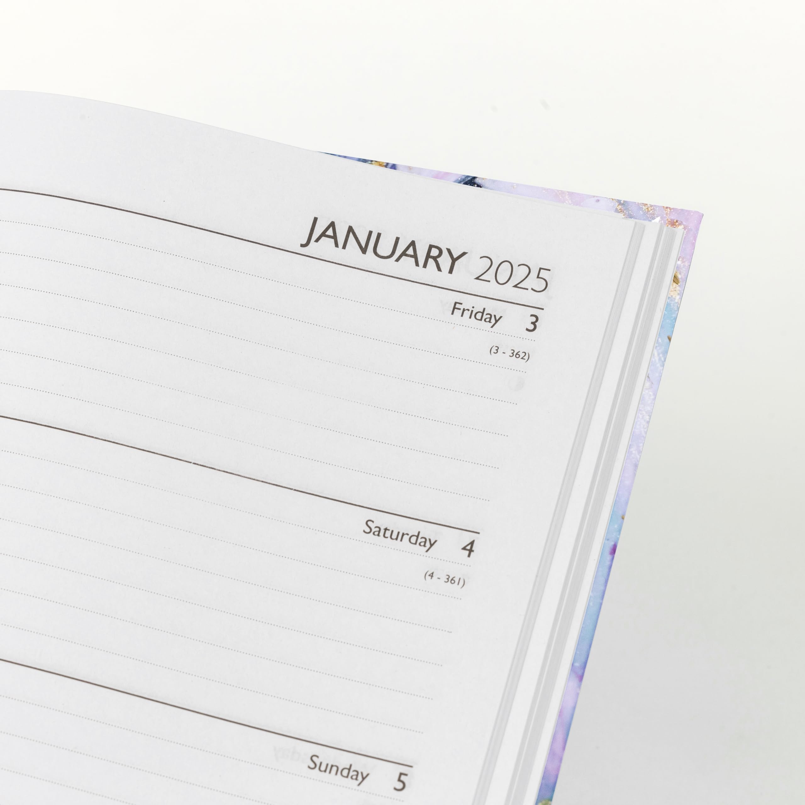 2025 A5 Weekly Planner Organizer - Full Year Diary for Teachers, Home, School & Office - Marble Design | Perfect for Scheduling, Goal Setting & Time Management